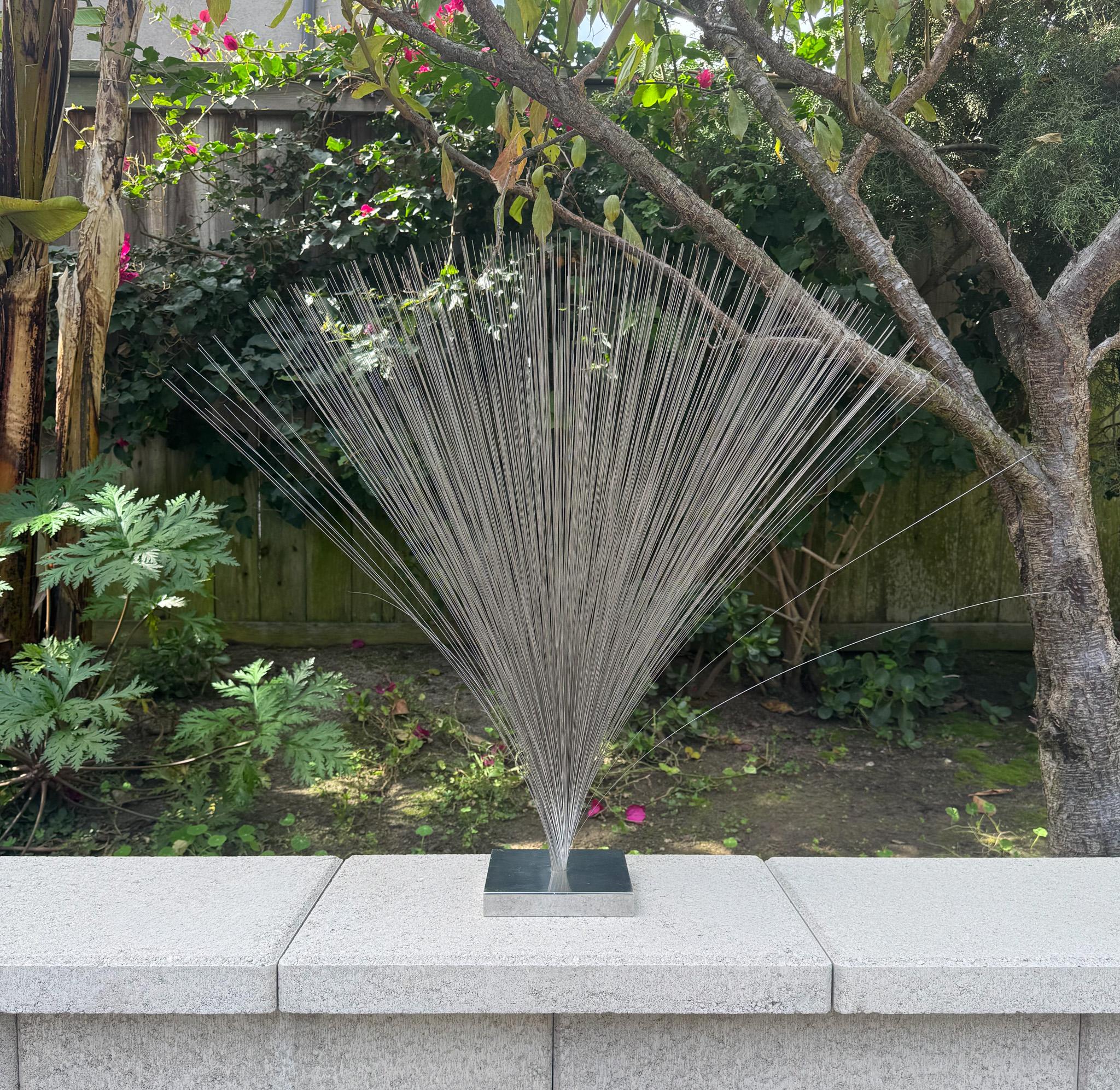 Large Kinetic Spray Sculpture in the style of Harry Bertoia, c.1970 For Sale 5