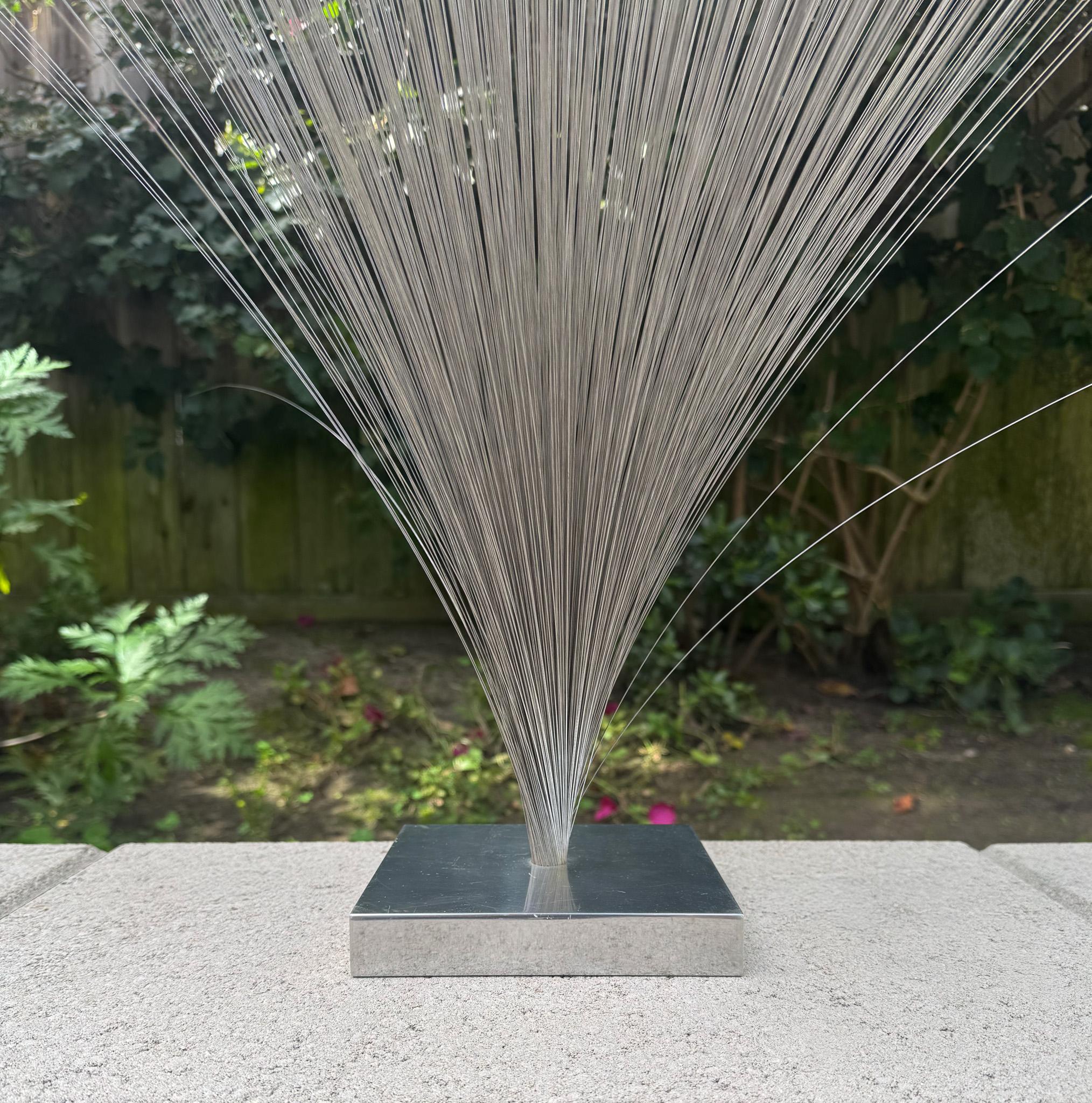 American Large Kinetic Spray Sculpture in the style of Harry Bertoia, c.1970 For Sale
