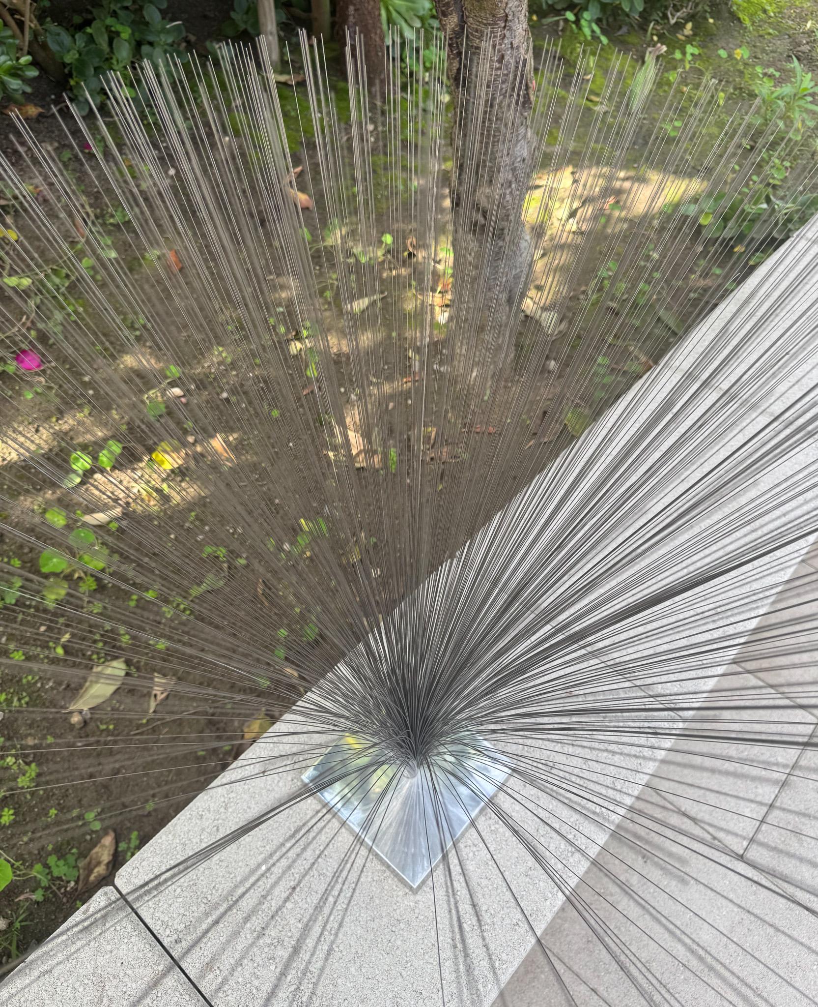 Large Kinetic Spray Sculpture in the style of Harry Bertoia, c.1970 For Sale 2