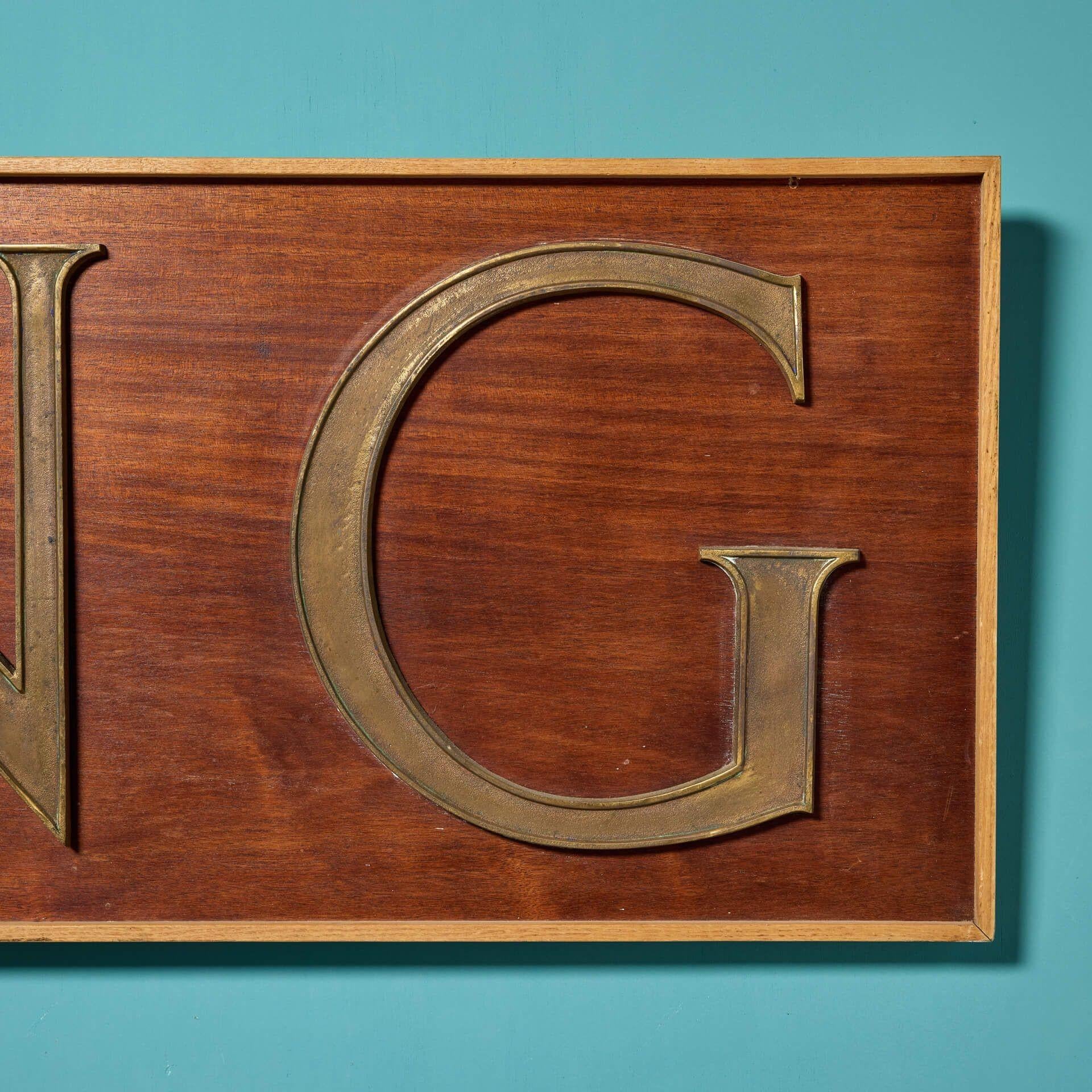 Empire Large Reclaimed ‘King’ Wall Hanging Sign For Sale