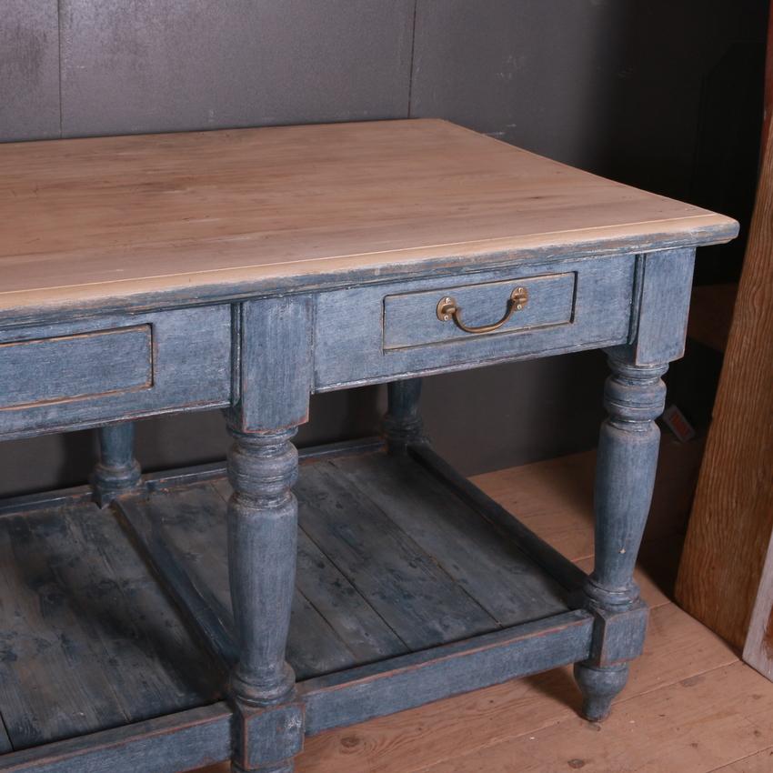 19th Century Large Kitchen Prep Table or Island Unit