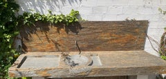 Large kitchen sink in oxidized black schist
