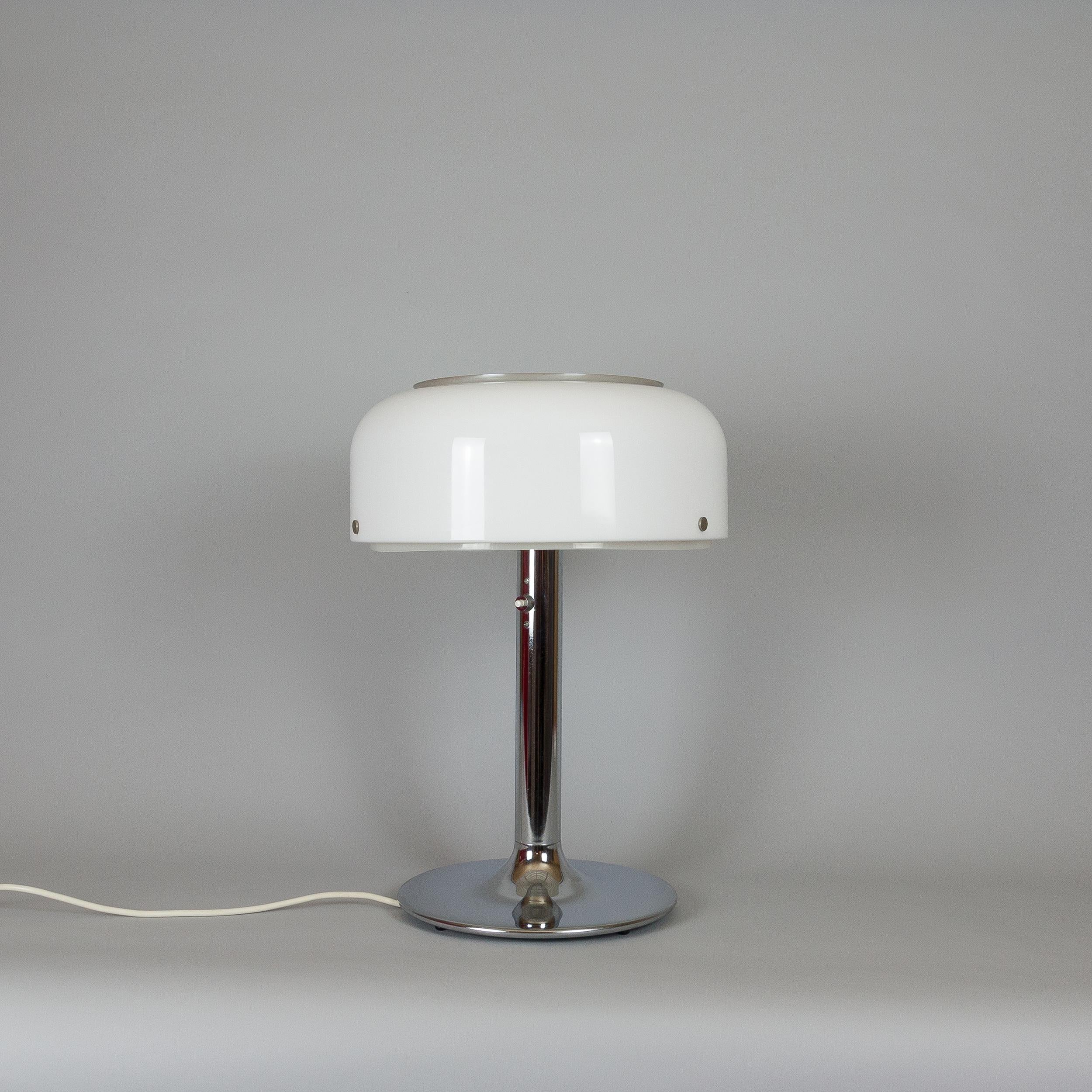 Knubbling table lamp by Anders Pehrson for Ateljé Lyktan. Chrome and acrylic. Very good condition with some slight signs of age to the chrome. 1960s. PAT tested.