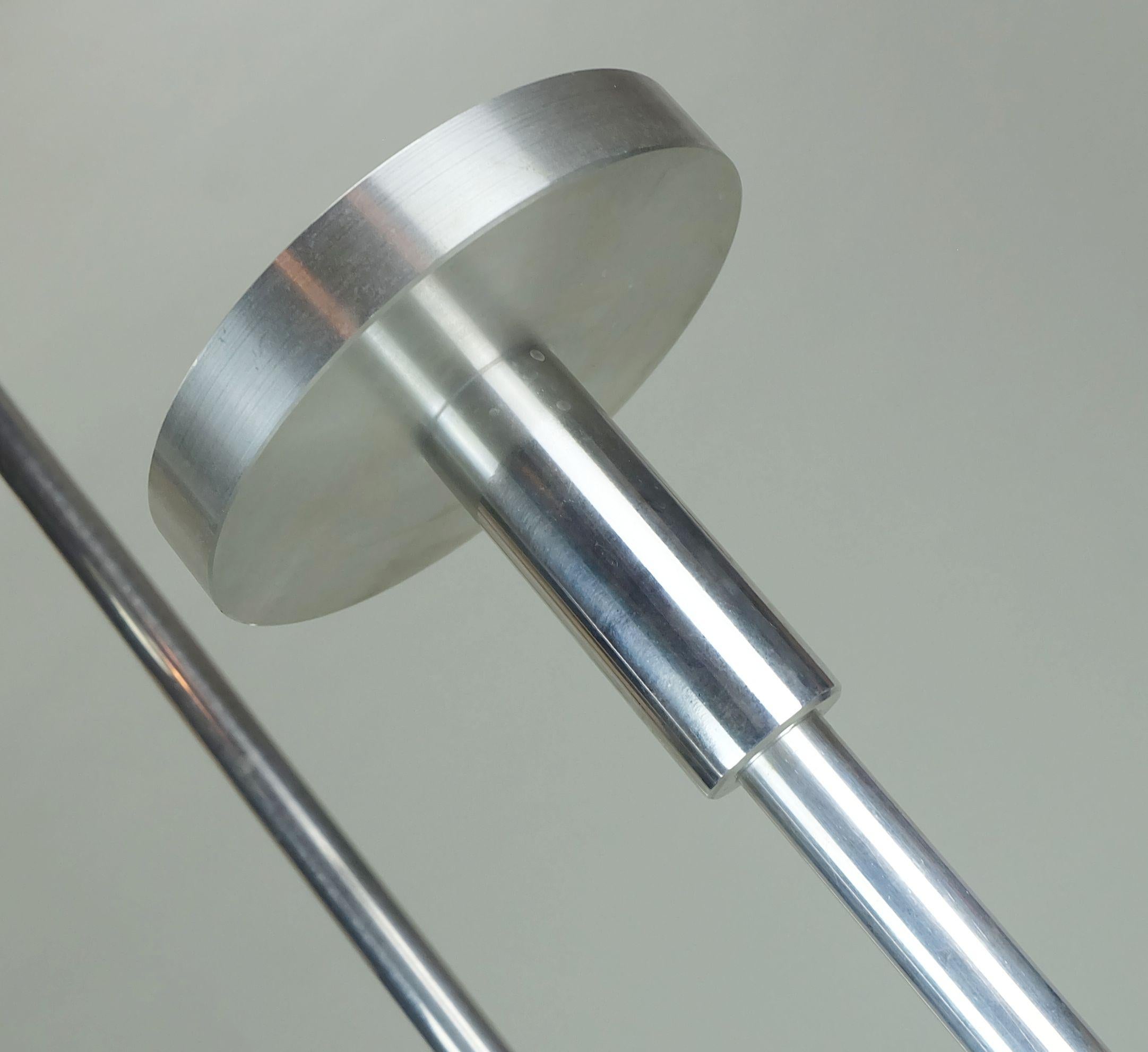 large knut hesterberg CANDLE HOLDER candelabra stainless steel and glass 1970s For Sale 4