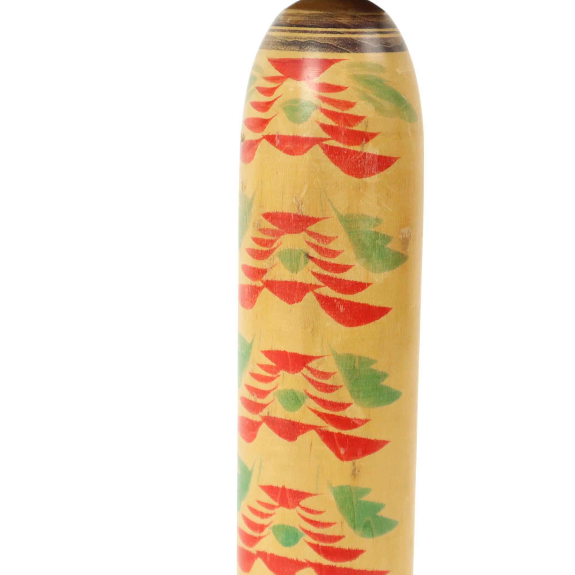 Large Kokeshi Doll XL Size Wood Japan Showa Period 38cm For Sale 3