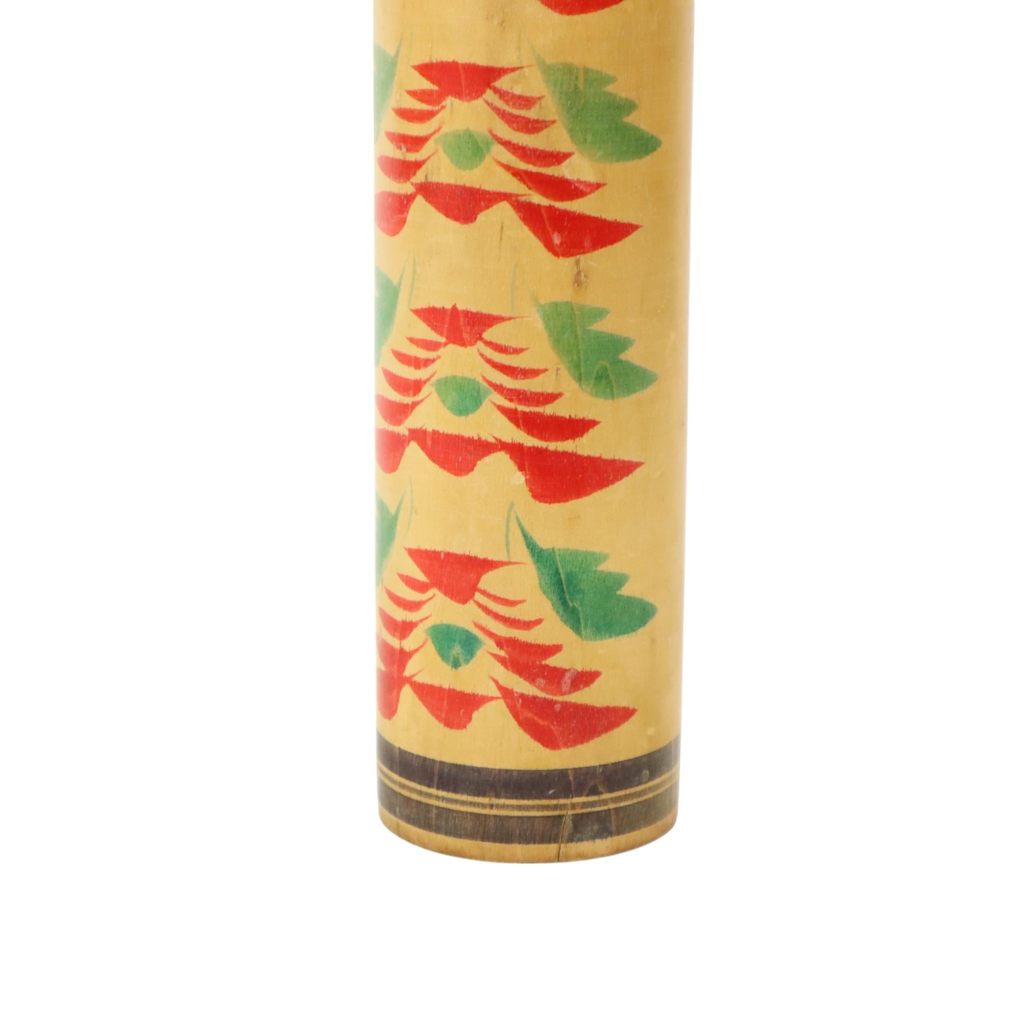 Large Kokeshi Doll XL Size Wood Japan Showa Period 38cm For Sale 4