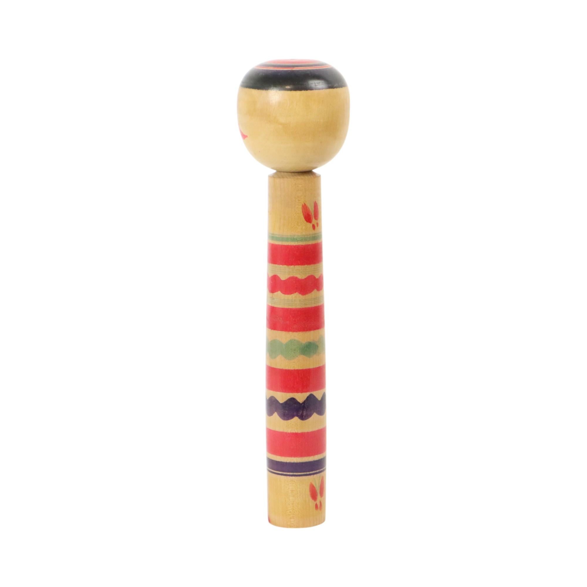 Large Kokeshi Doll XL Solid Wood Japan Showa Period 37cm In Good Condition For Sale In Poperinge, BE