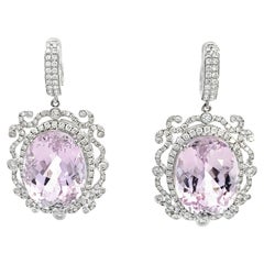 Maurice Fine Jewelry - Große Kunzit-Ohrringe im viktorianischen Design