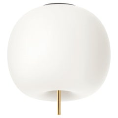 Large 'Kushi XL' Opaline Glass and Brass Ceiling Lamp for KDLN