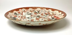 Large Kutani Million Faces Porcelain Platter 19th Century