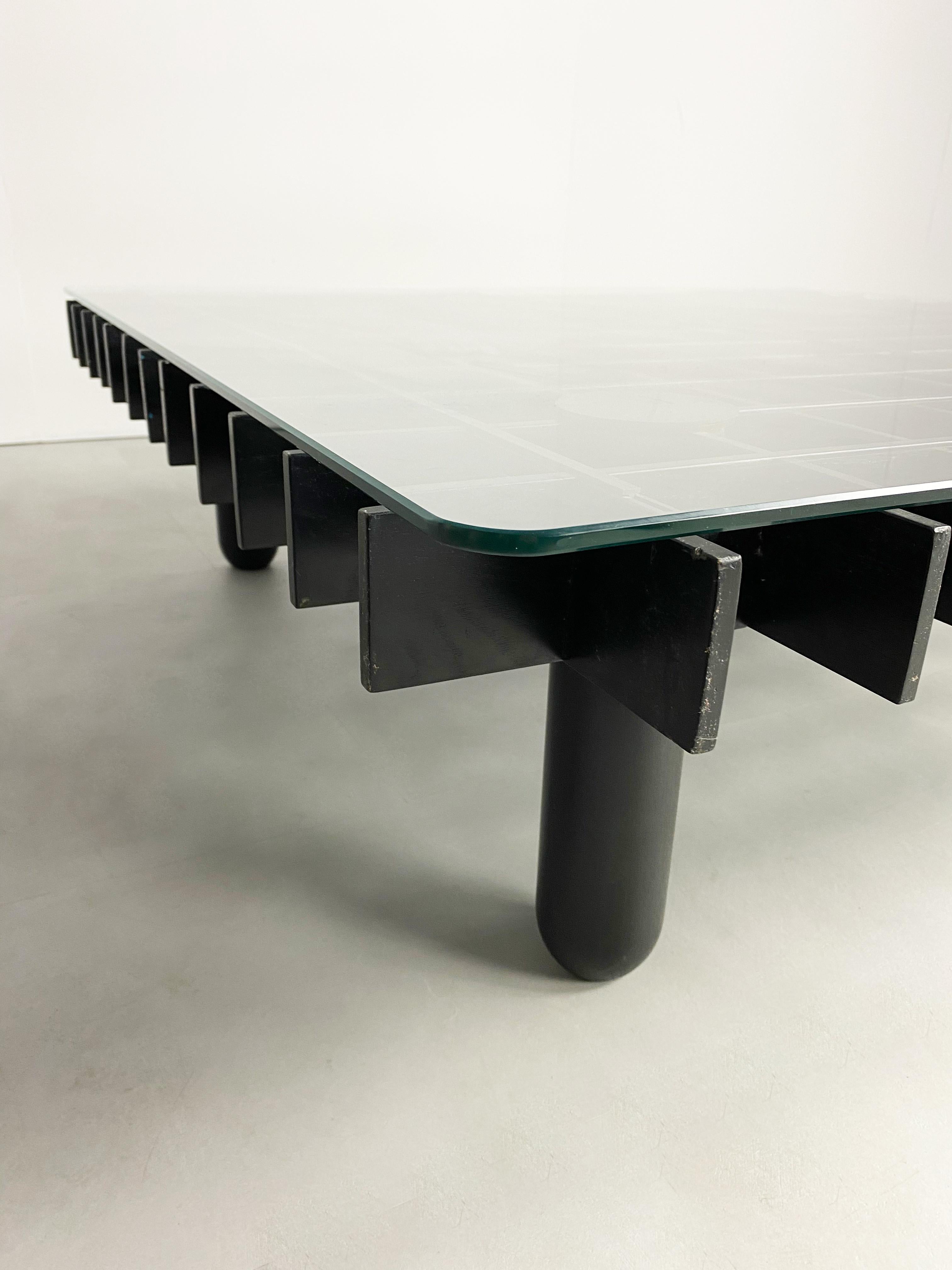 Large 'Kyoto' Coffee Table attrb. Gianfranco Frattini for Knoll, c.1970 1