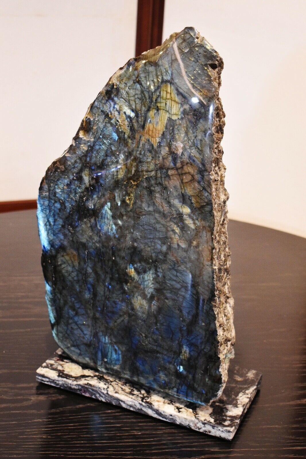 Large Labradorite Natural Iridescent Crystal In Good Condition In London, GB