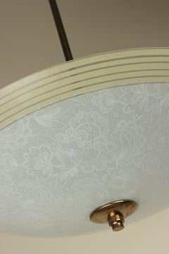 Large Lace-Effect Saucer or Dish Light, 20th Century