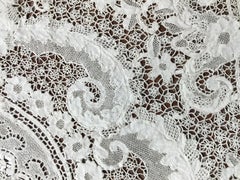 Large Lace Tablecloth, Exquisite European Battenberg