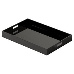 Grand plateau en laque - Noir
