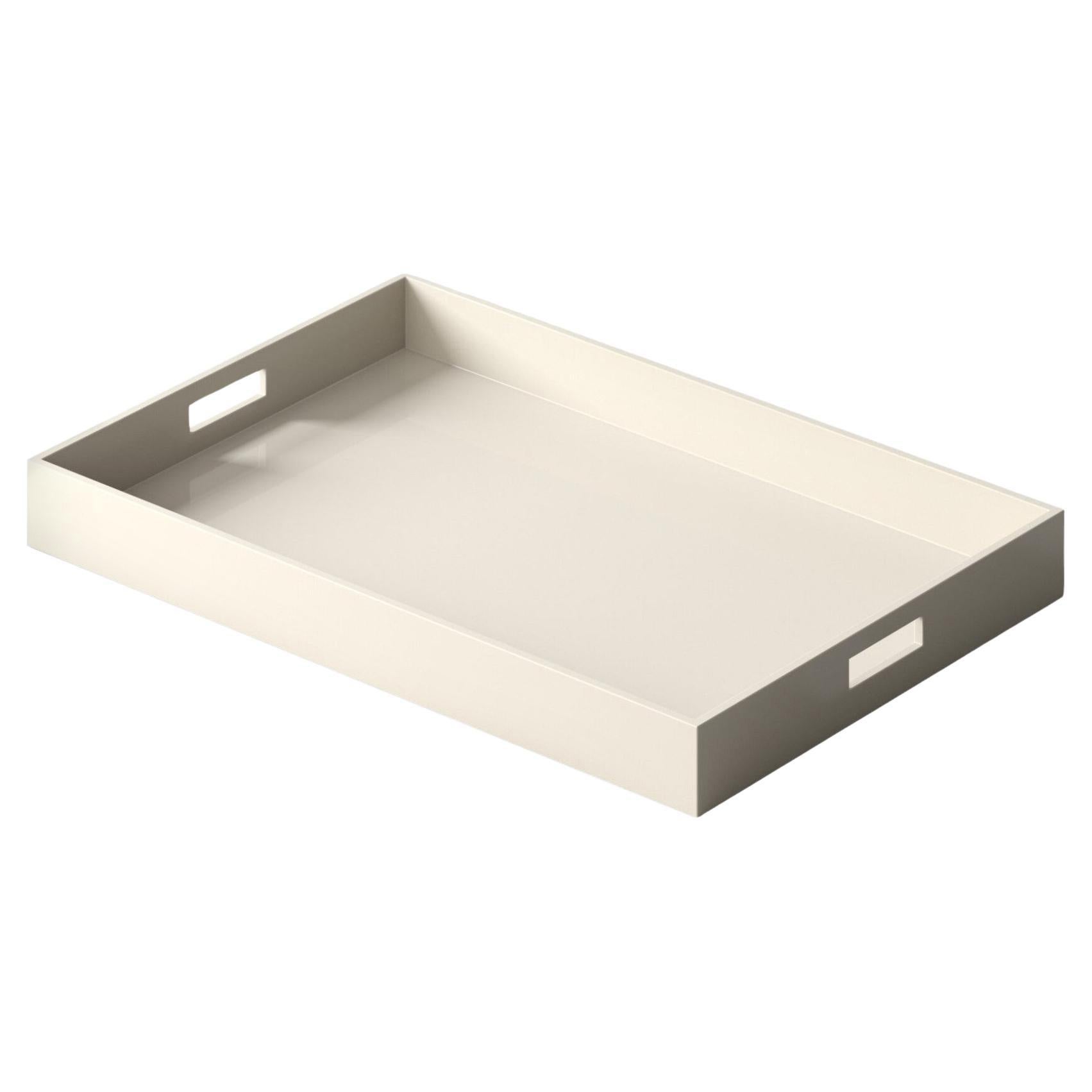 Large Lacquer Tray - Linen