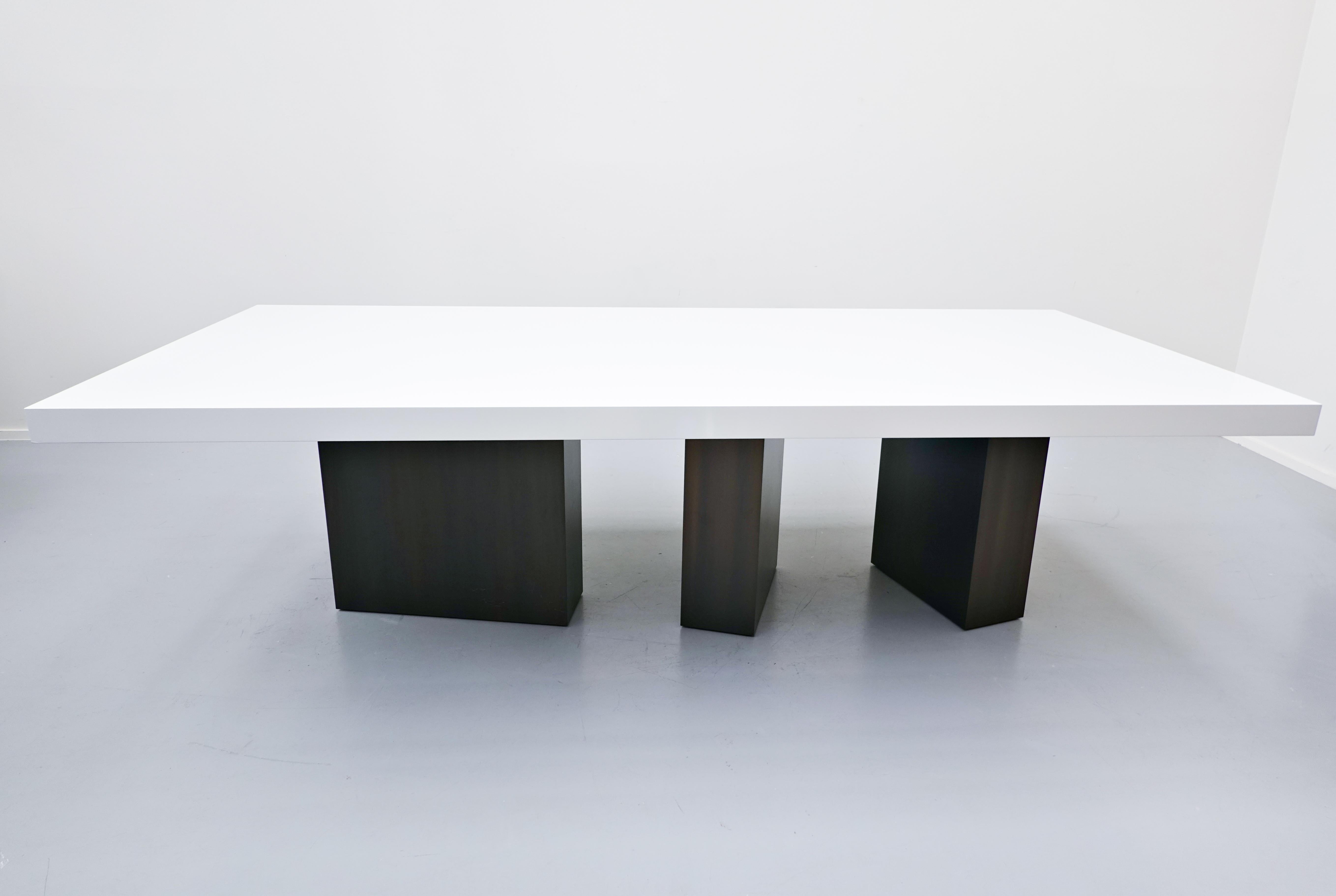 Modern Large Lacquered Dining Table Designed by Iceberg Architecture Studio For Sale
