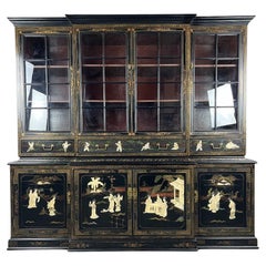 Large Lacquered Display Cabinet / Sideboard, 20th Century