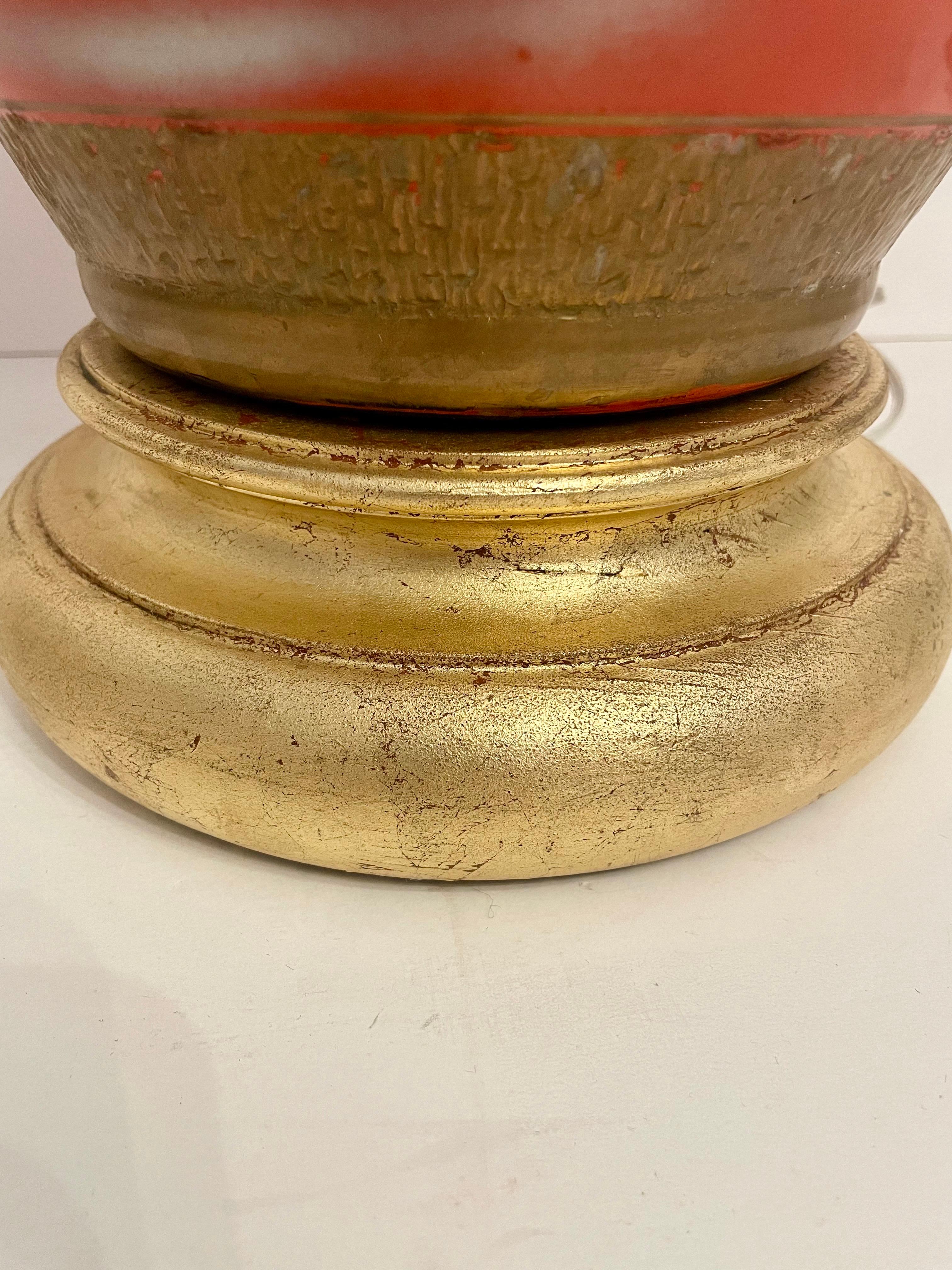 Large Lacquered Japanese Lamp For Sale 2