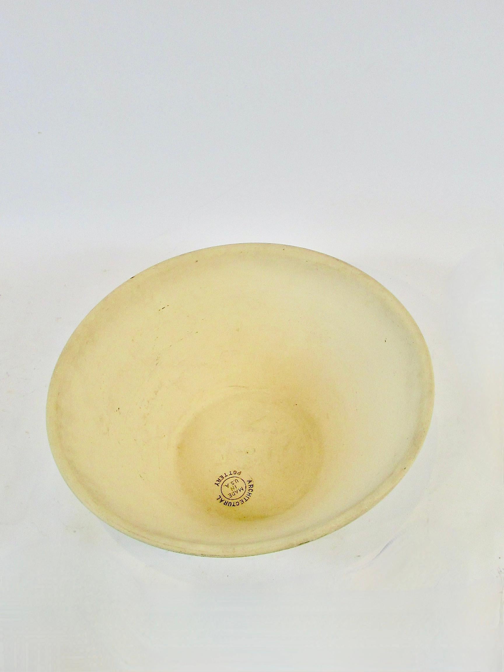 Mid-Century Modern Large Lagardo Tackett Architectural Pottery planter pot  in bisque finish For Sale