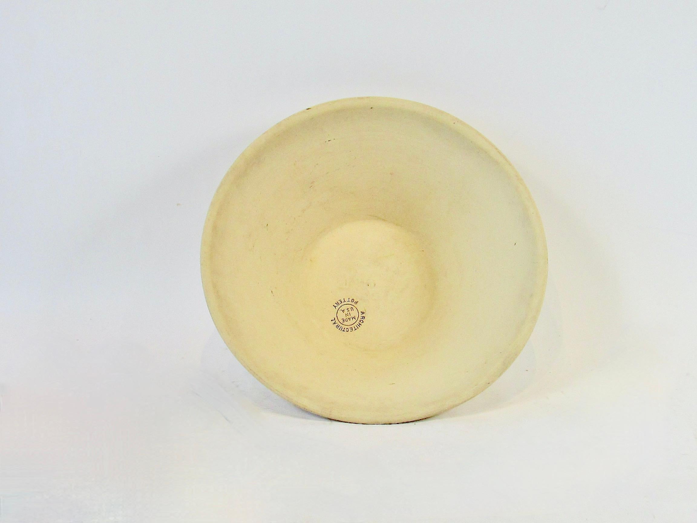 20th Century Large Lagardo Tackett Architectural Pottery planter pot  in bisque finish For Sale