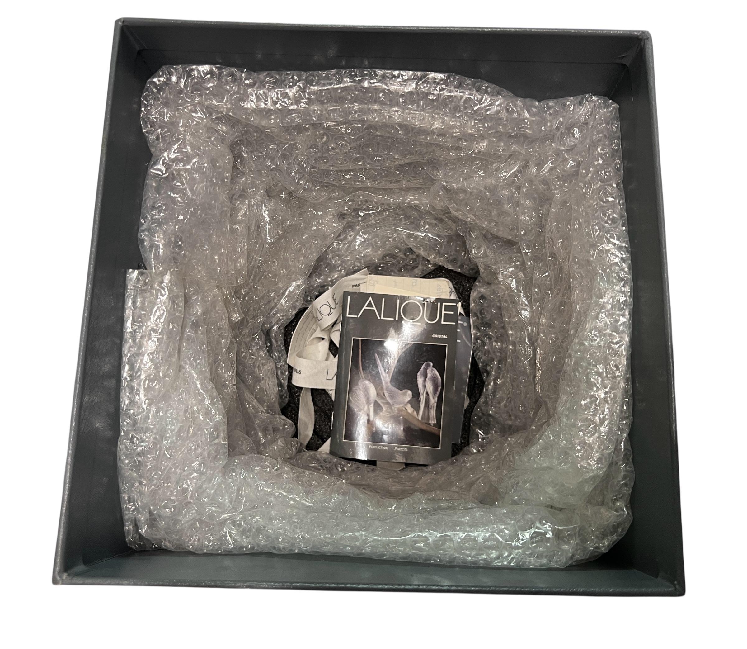 Large Lalique Bacchantes Crystal Sculpture Vase For Sale 3
