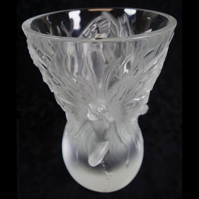 lalique fairy vase