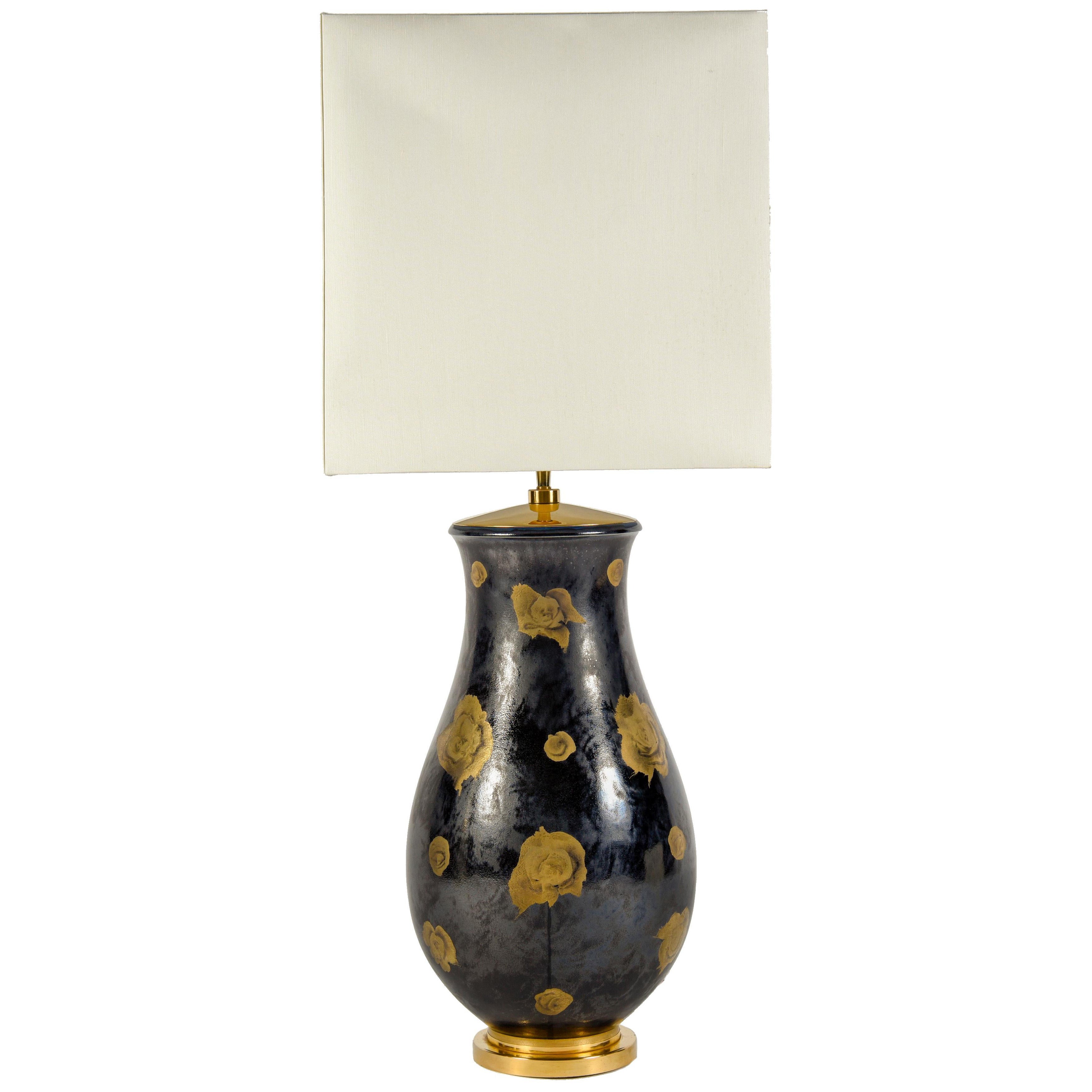 Large lamp in Sevres porcelain signed Boutaleb