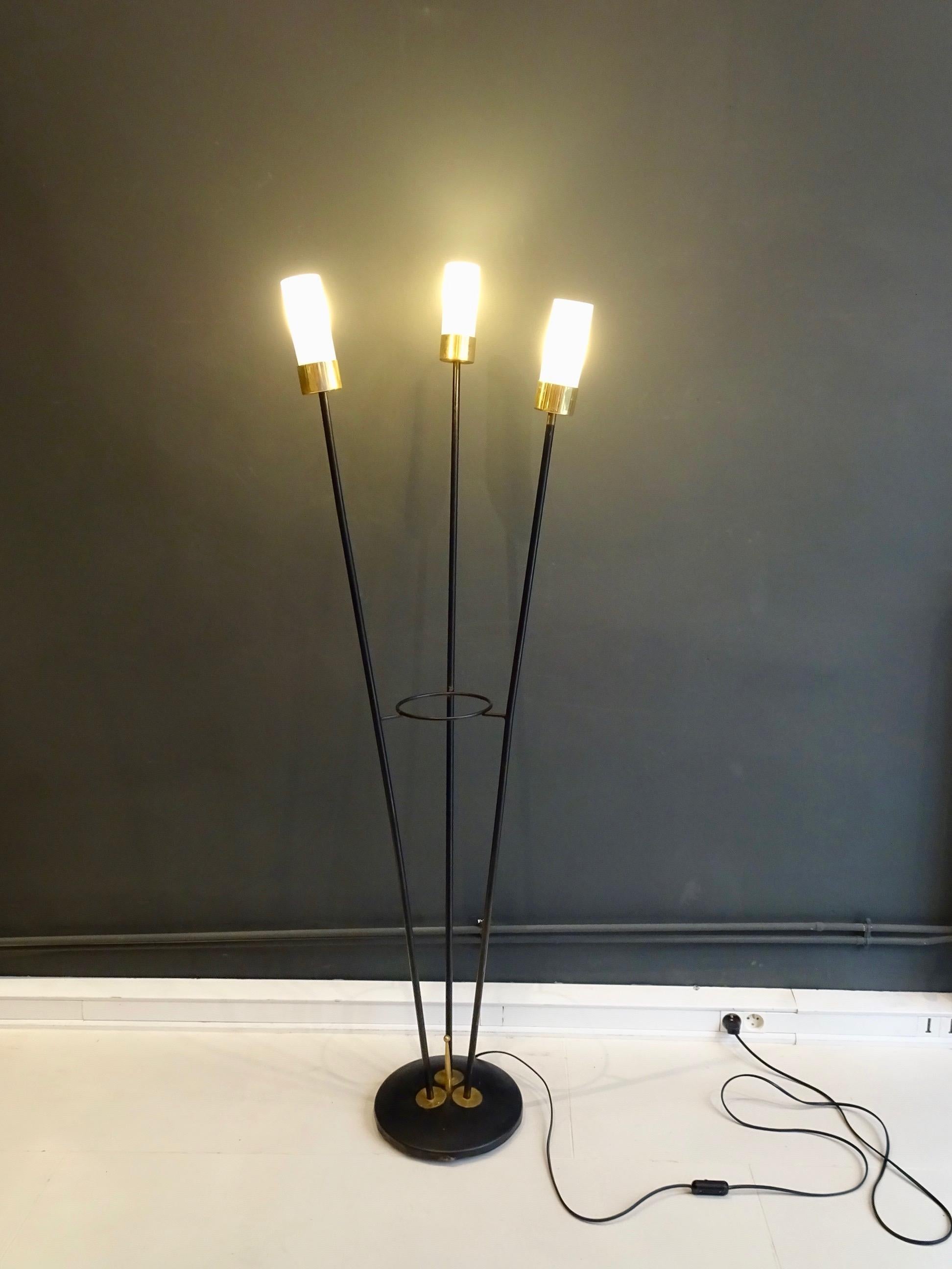 Modern Large Lamp with Three Italian Work Heads