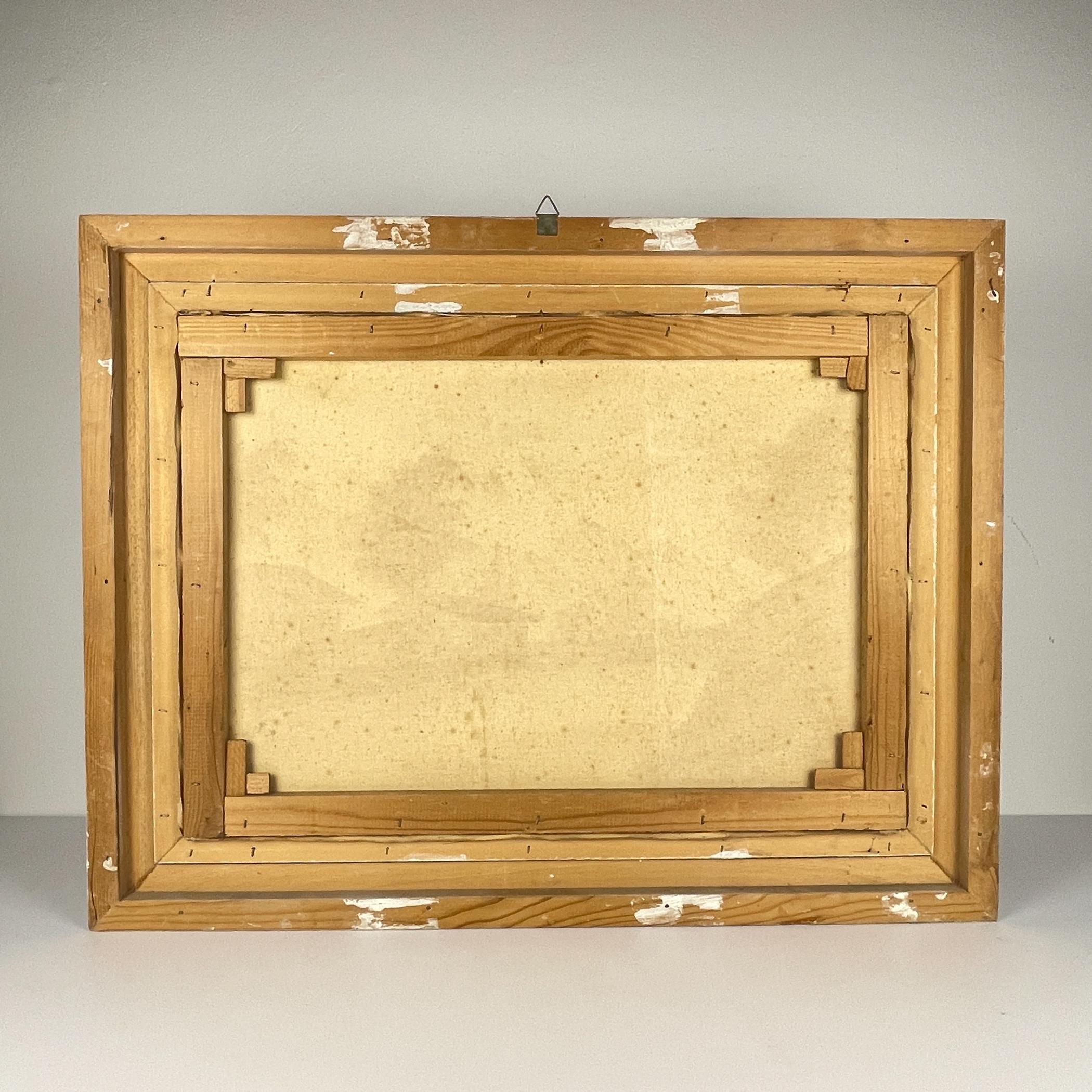Großes Landschaftsgemälde, Ölgemälde von G. Taverna (1814-1878), Schweiz, 19. Jahrhundert im Angebot 4