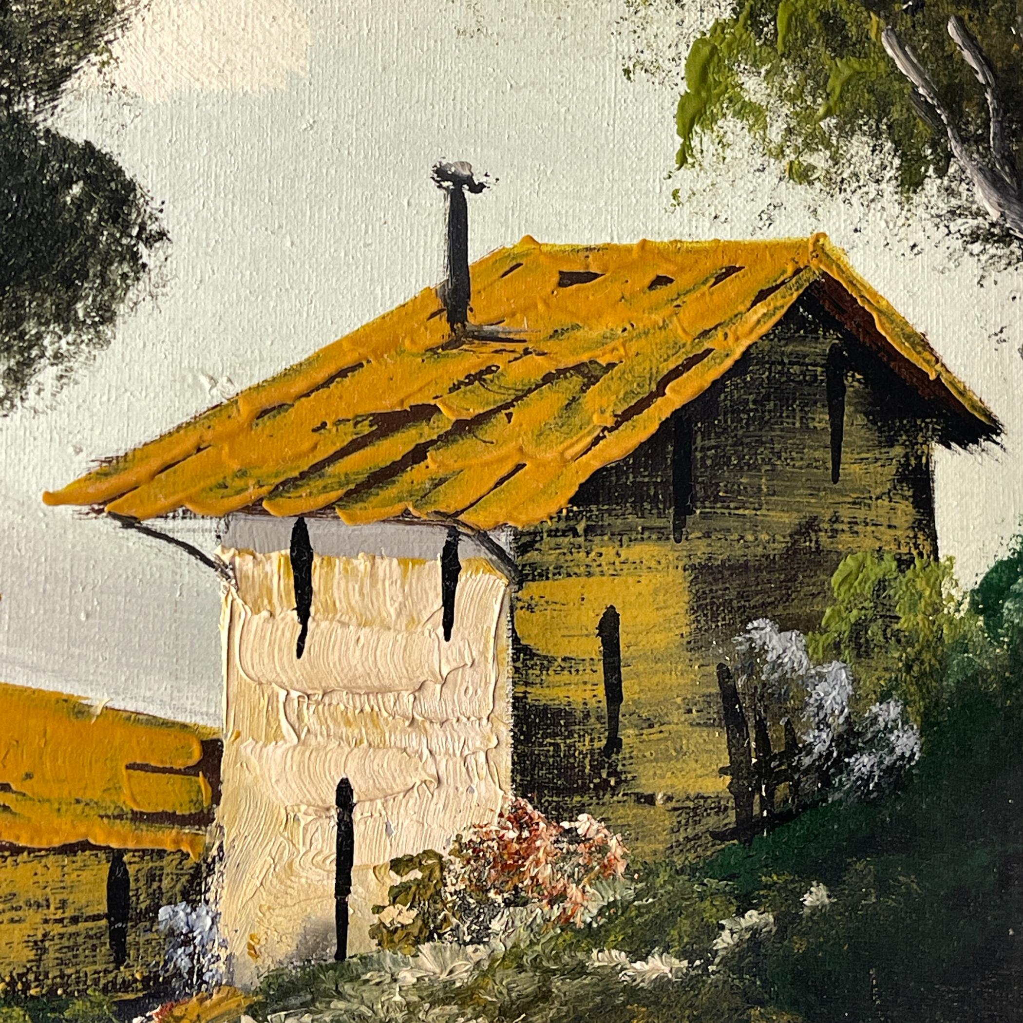 Großes Landschaftsgemälde, Ölgemälde von G. Taverna (1814-1878), Schweiz, 19. Jahrhundert im Angebot 6