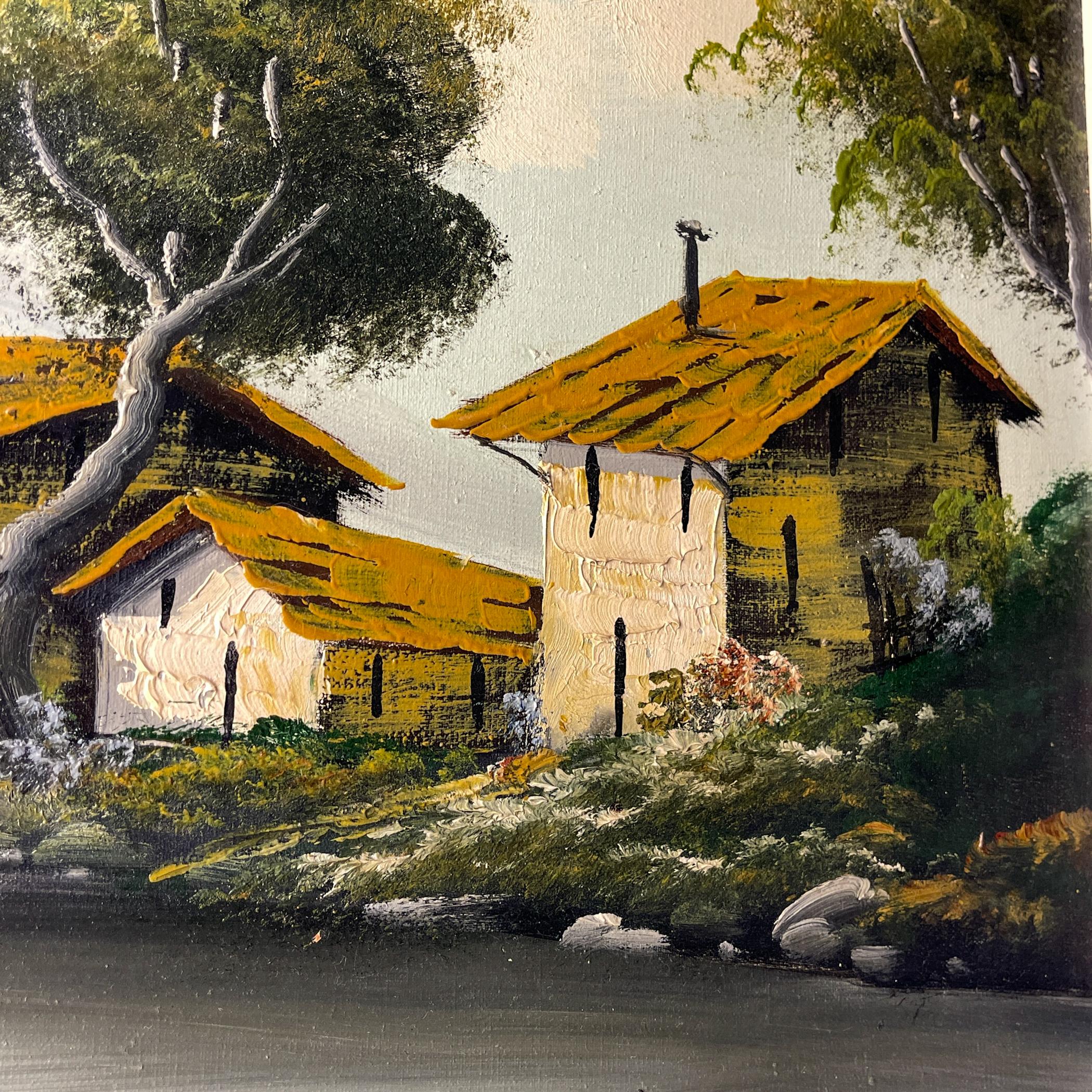 Großes Landschaftsgemälde, Ölgemälde von G. Taverna (1814-1878), Schweiz, 19. Jahrhundert (Klassisch-römisch) im Angebot