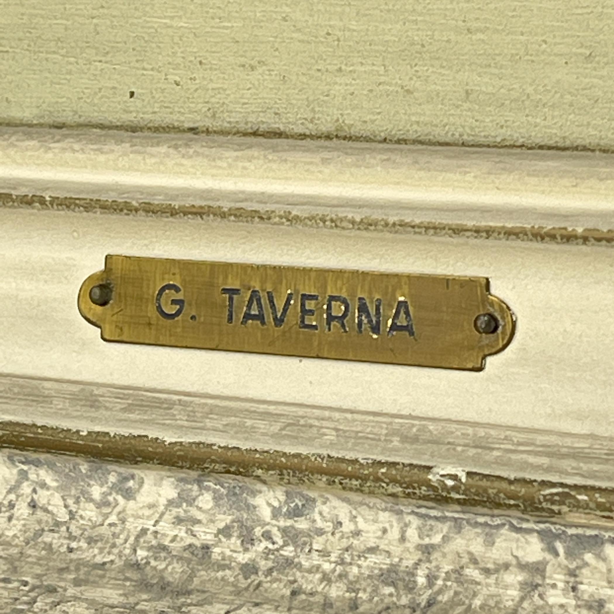 Großes Landschaftsgemälde, Ölgemälde von G. Taverna (1814-1878), Schweiz, 19. Jahrhundert im Zustand „Gut“ im Angebot in Miklavž Pri Taboru, SI