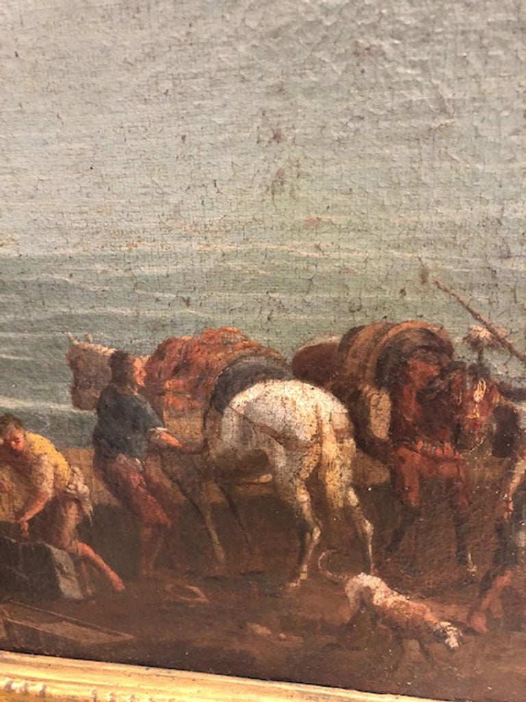 19th Century Large Landscape Oil Painting For Sale