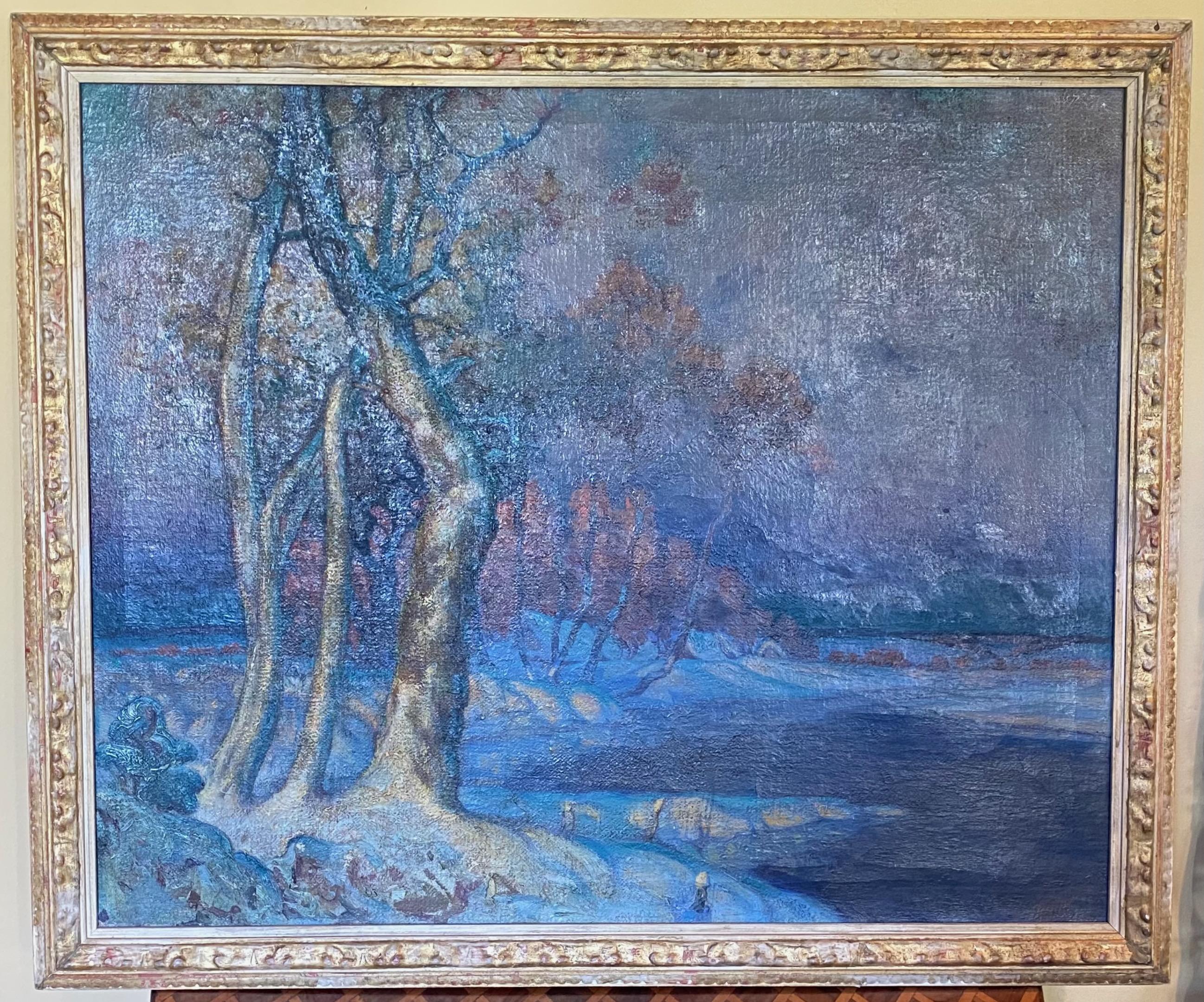 Mexican Large Landscape Painting by California San Francisco Artist Peter Ilyin For Sale
