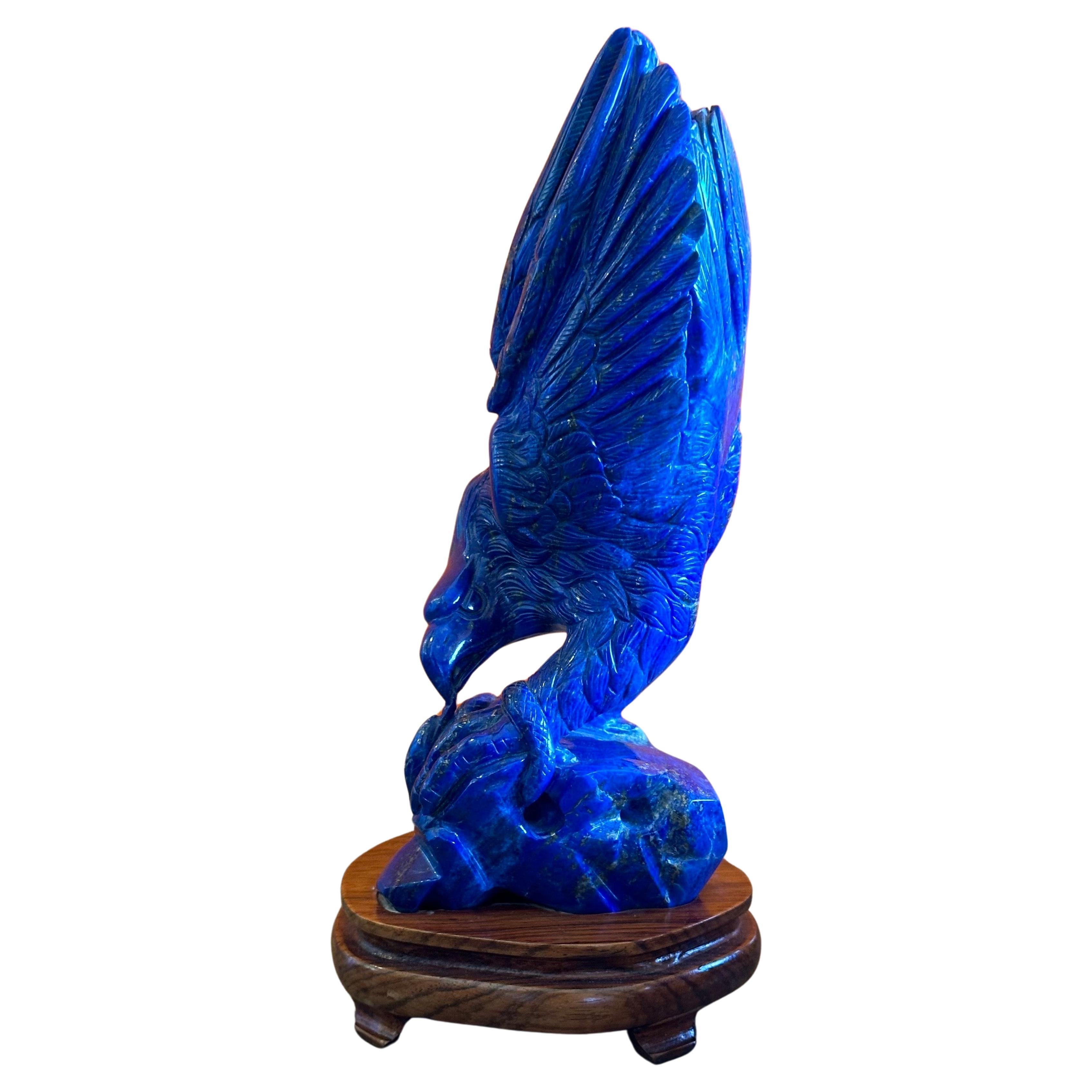 Large Lapis Lazuki Eagle Sculpture