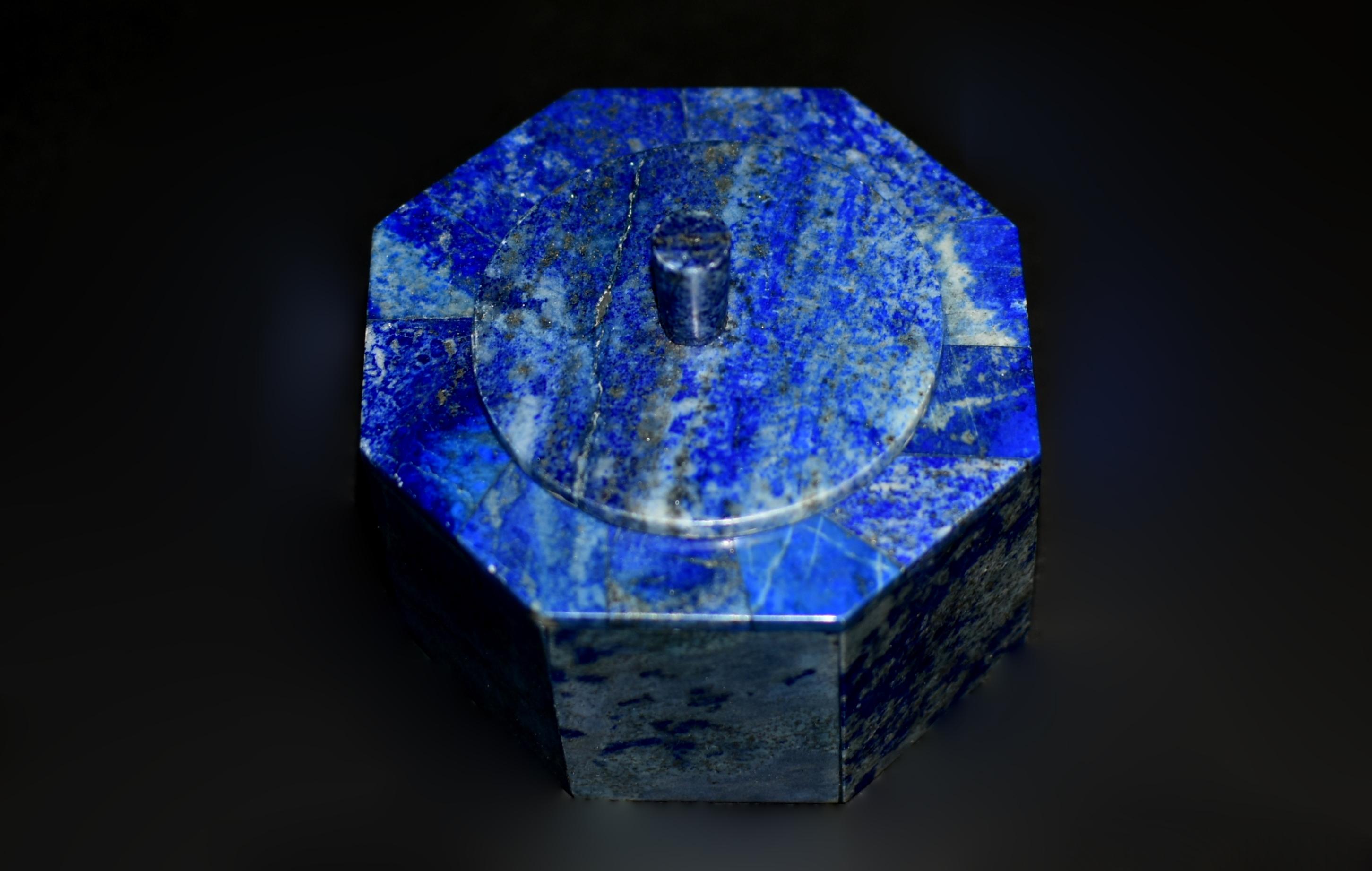 Large Lapis Lazuli Hexagonal Box 4
