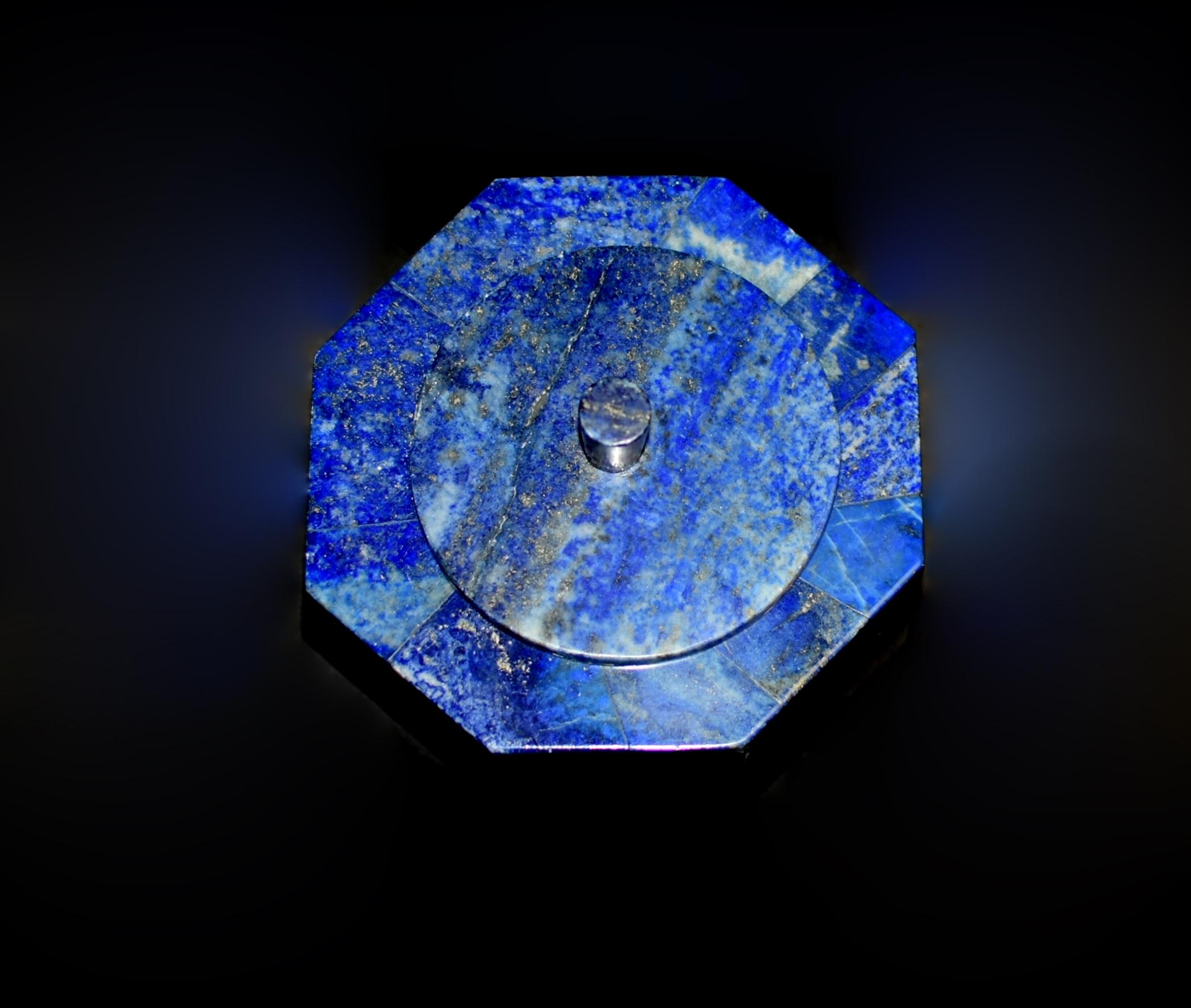 Large Lapis Lazuli Hexagonal Box 4