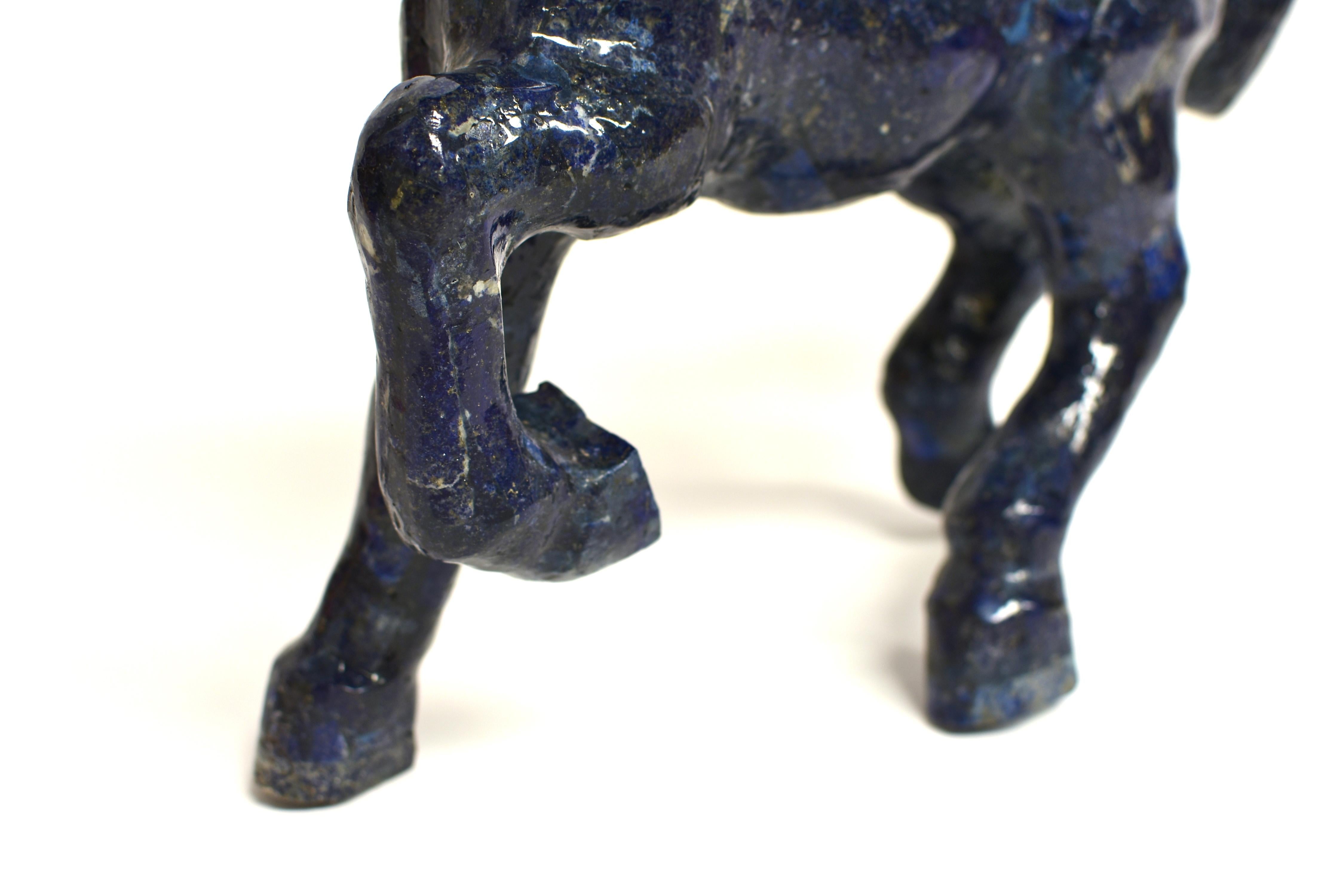 Large Lapis Lazuli Horse 11 lb For Sale 4