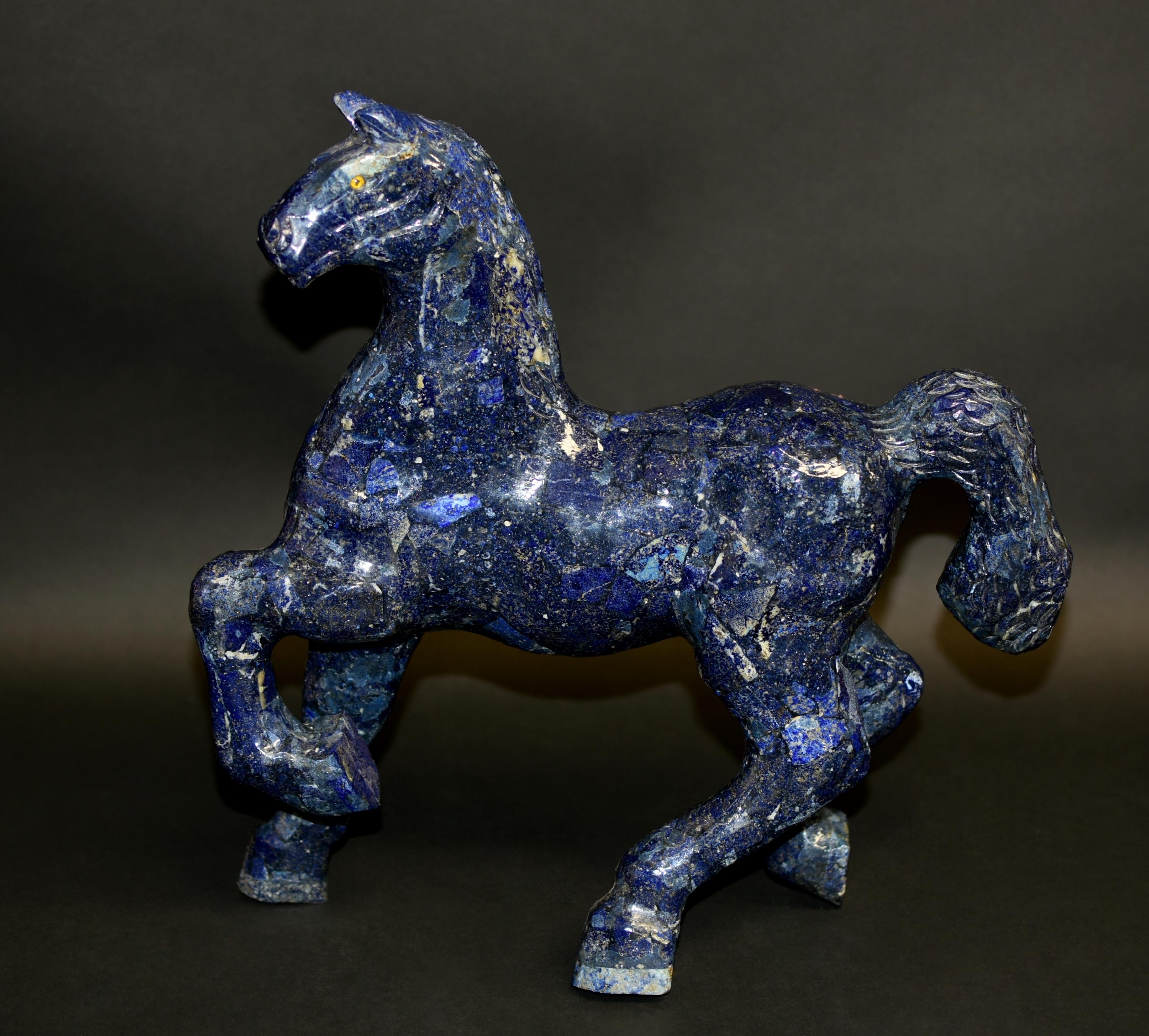 Large Lapis Lazuli Horse 11 lb For Sale 5