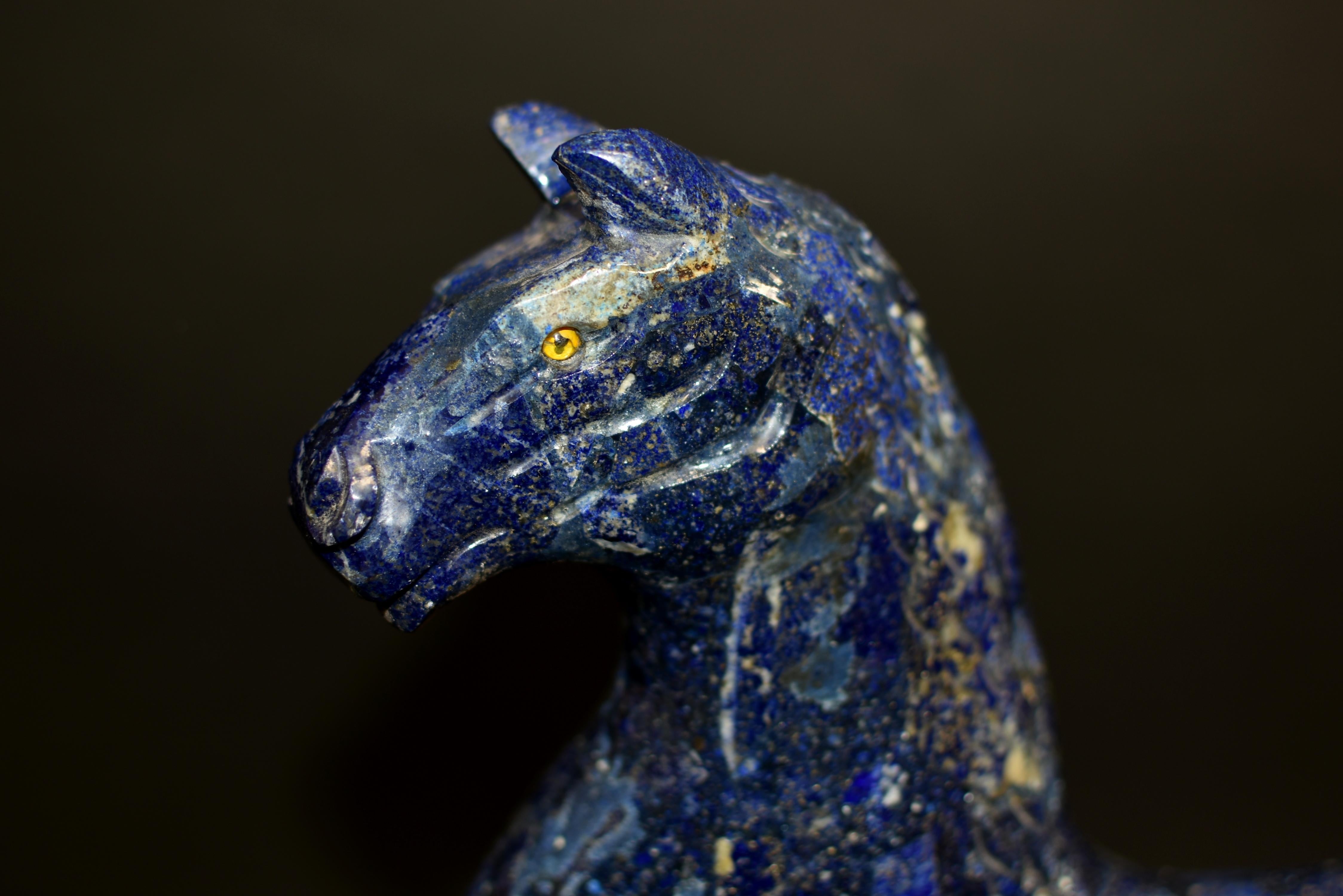 Large Lapis Lazuli Horse 11 lb For Sale 6