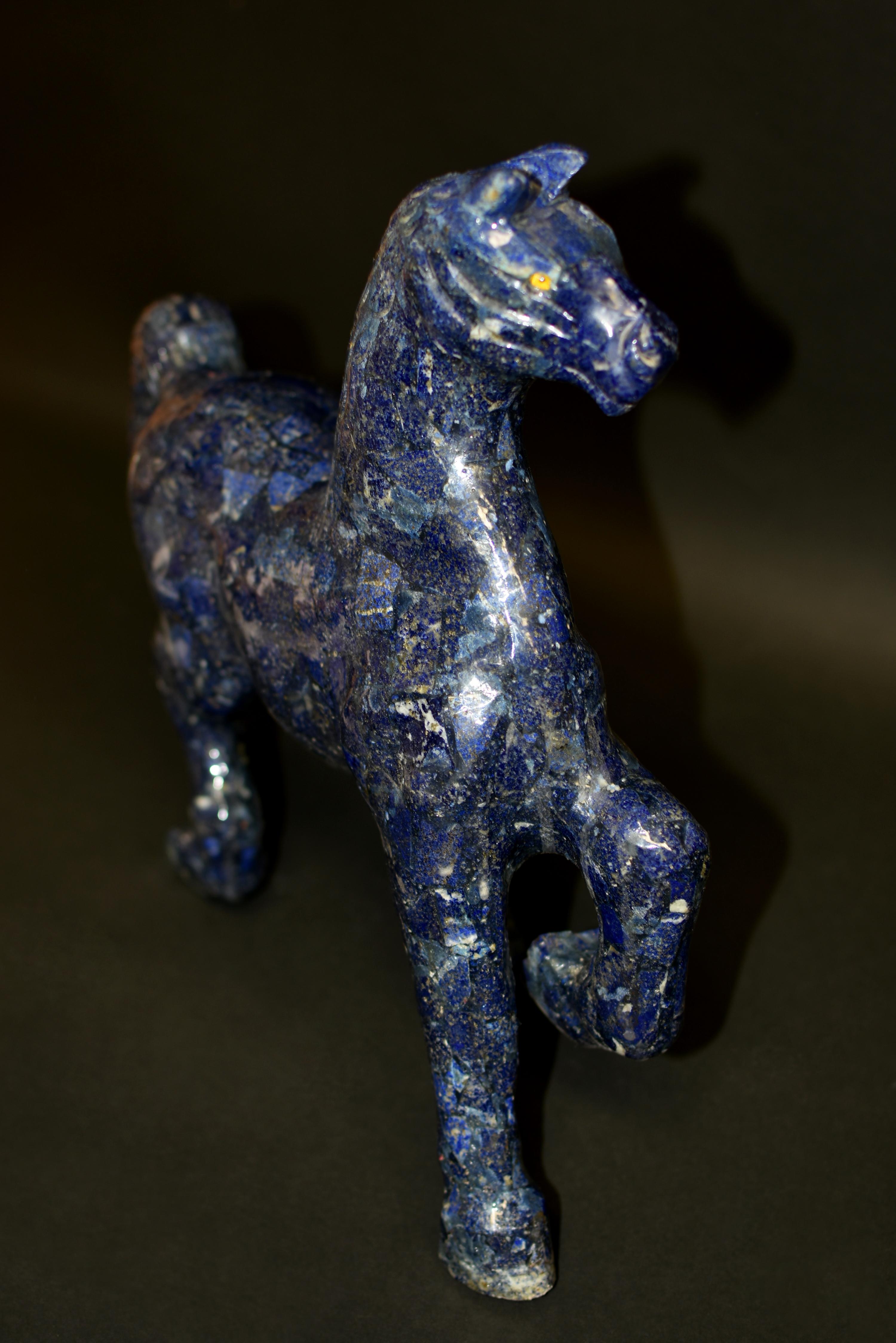 Large Lapis Lazuli Horse 11 lb For Sale 13