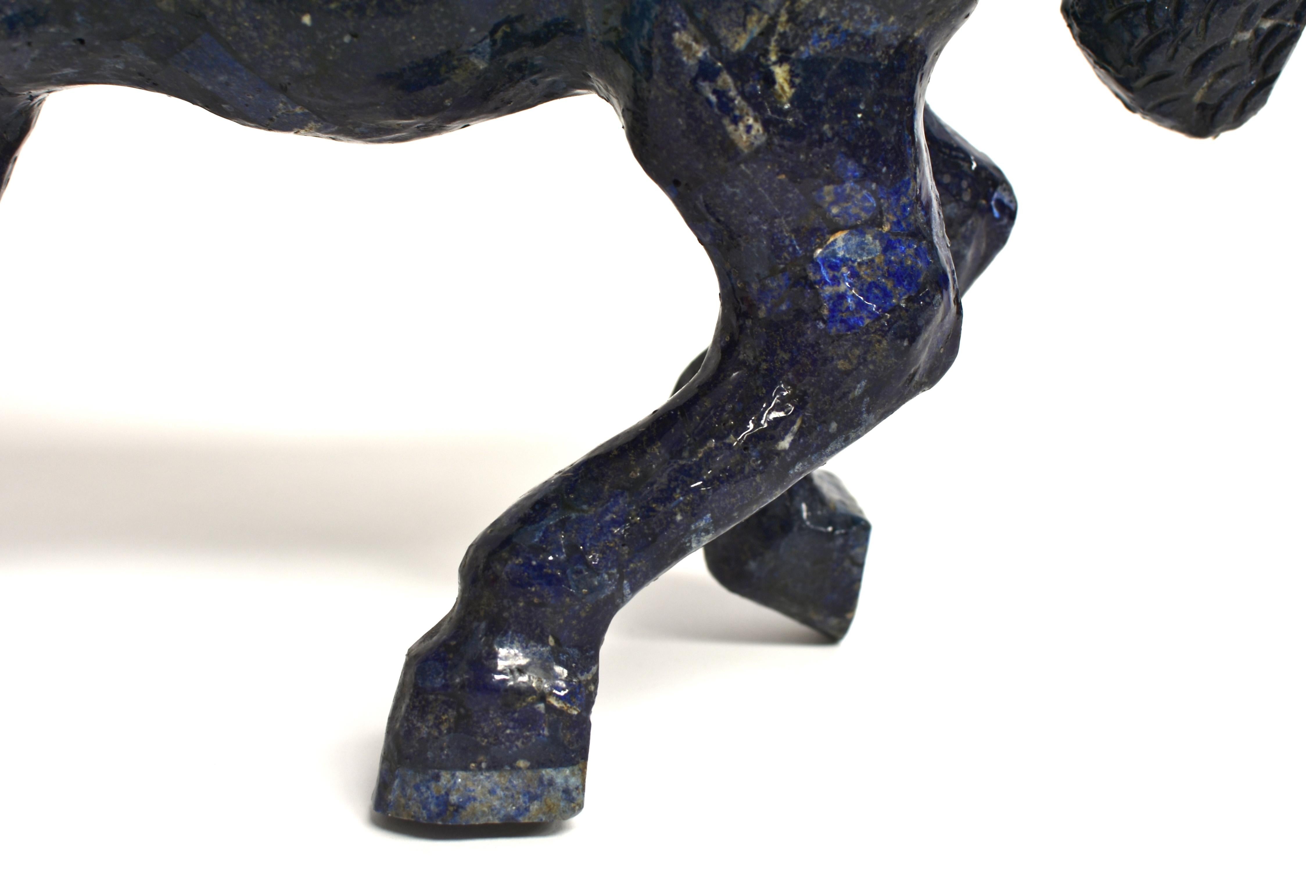 Large Lapis Lazuli Horse 11 lb For Sale 2