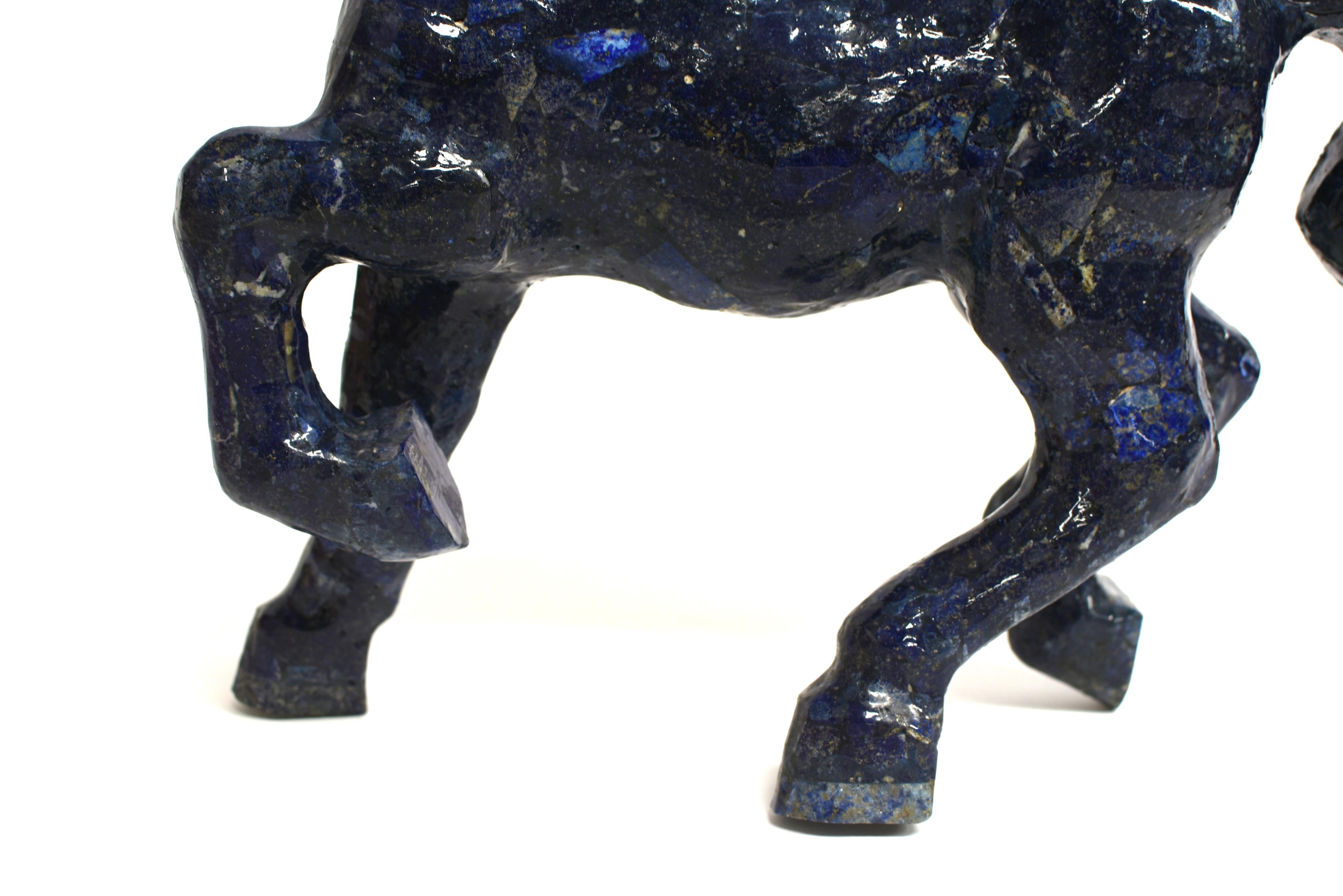Large Lapis Lazuli Horse 11 lb For Sale 3
