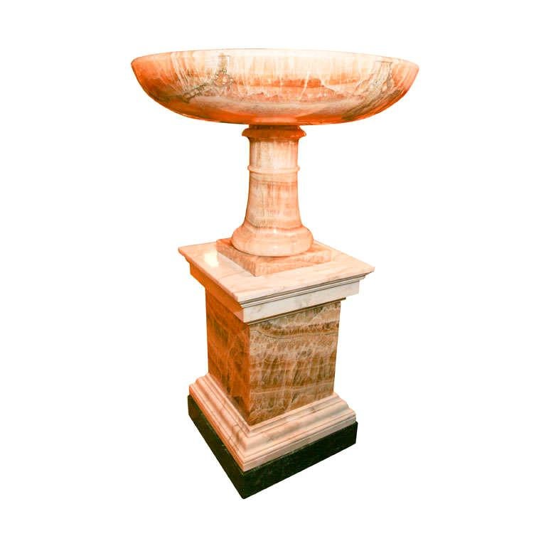 Large Lapis Medica and Marble Coupe or Tazza For Sale