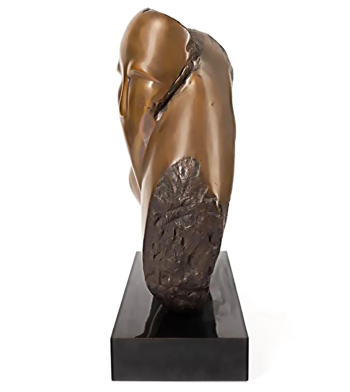 American Large Larry Mohr Bronze Figurative Sculpture,  Brâncuși Style For Sale