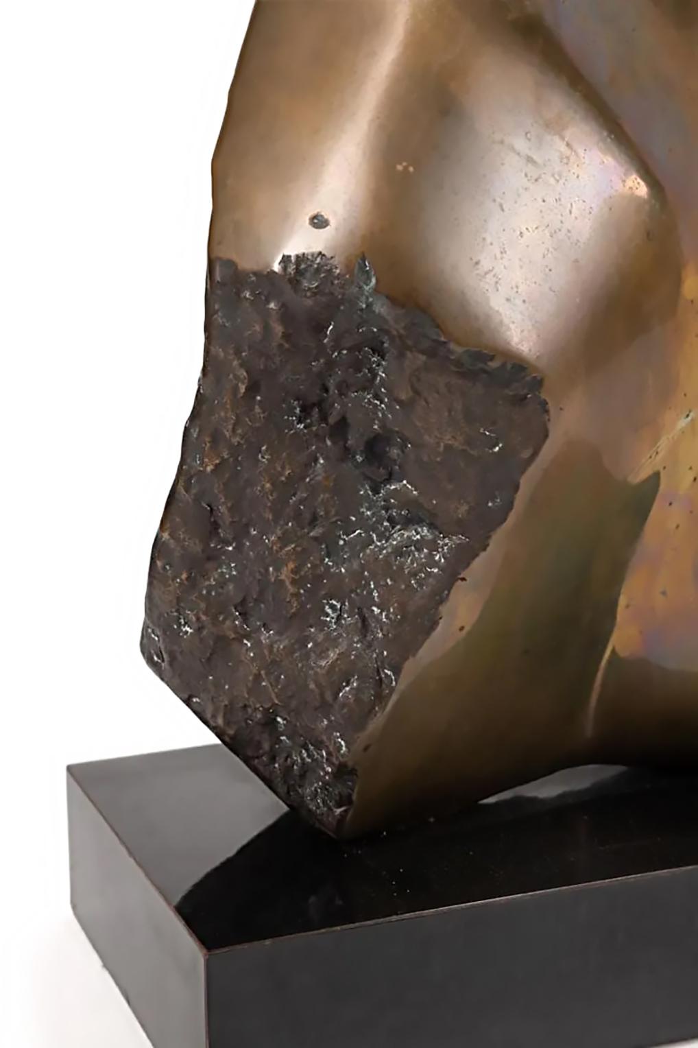20th Century Large Larry Mohr Bronze Figurative Sculpture,  Brâncuși Style For Sale