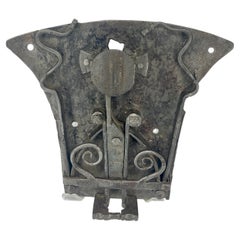 Large Late 17th Century Baroque Iron Door Lock