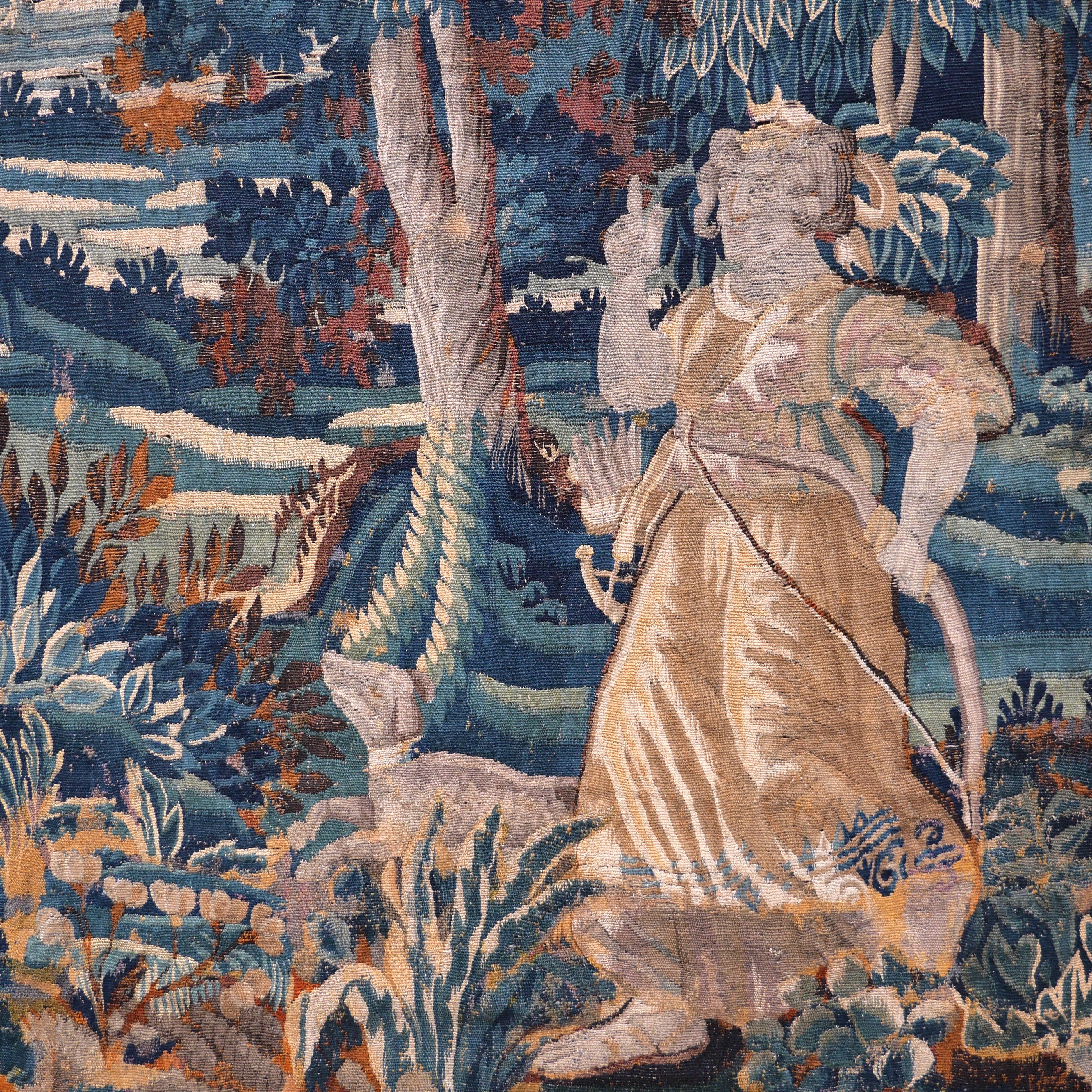 Großer französischer Wandteppich des späten 17. Jahrhunderts aus Artemis und Callisto (Französisch) im Angebot