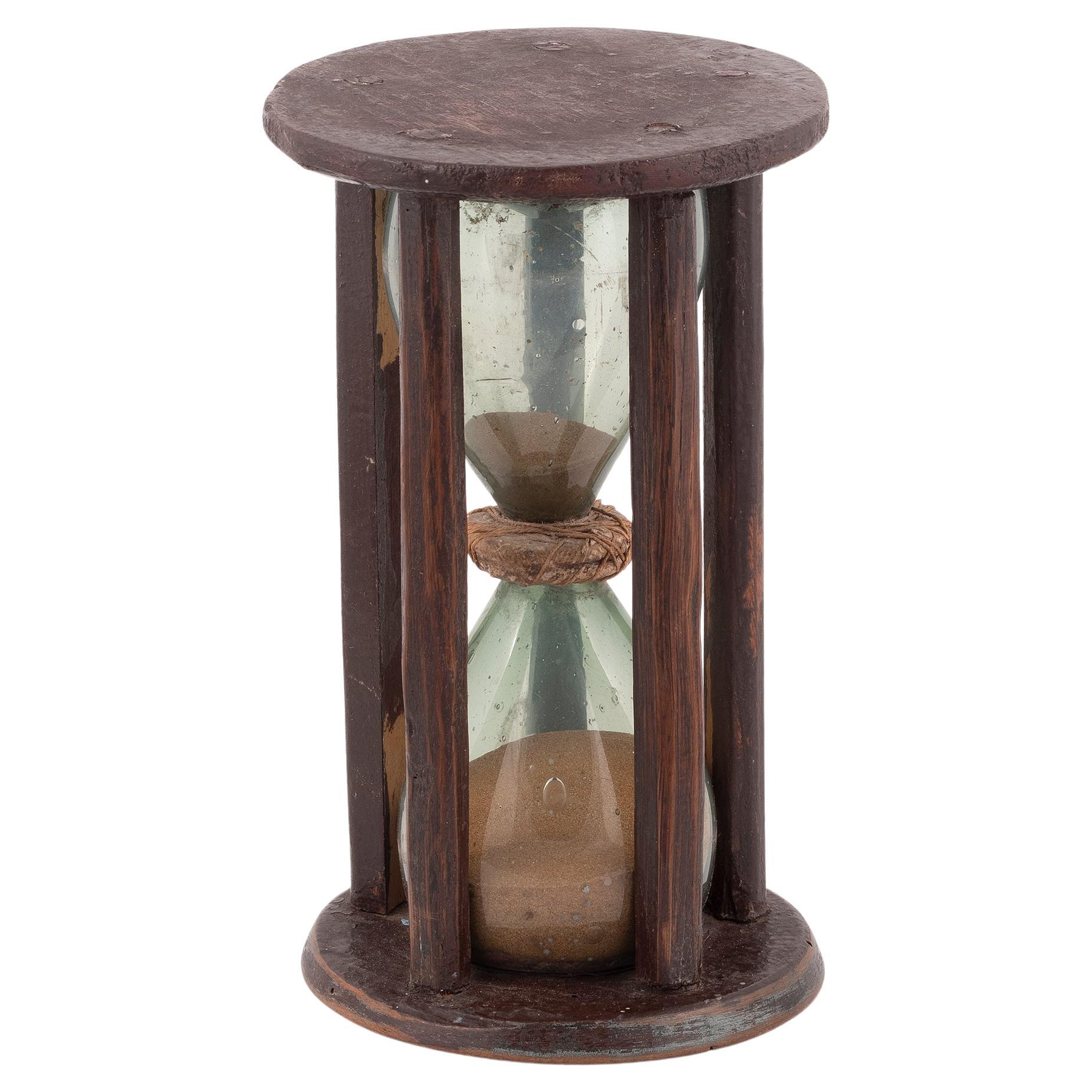 large antique hourglass